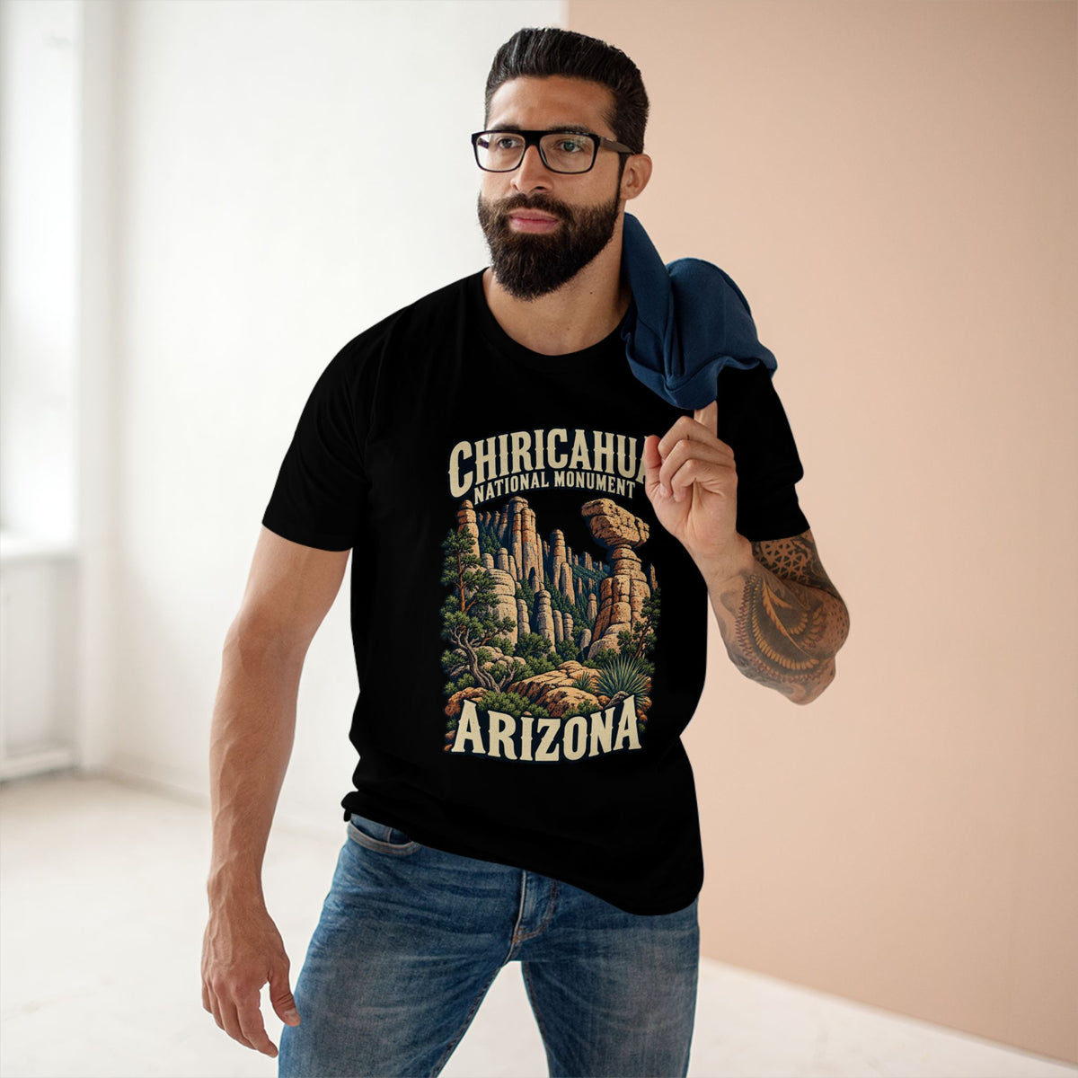 Chiricahua National Monument Shirt — Arizona Hoodoo and Balanced Rock Tee.