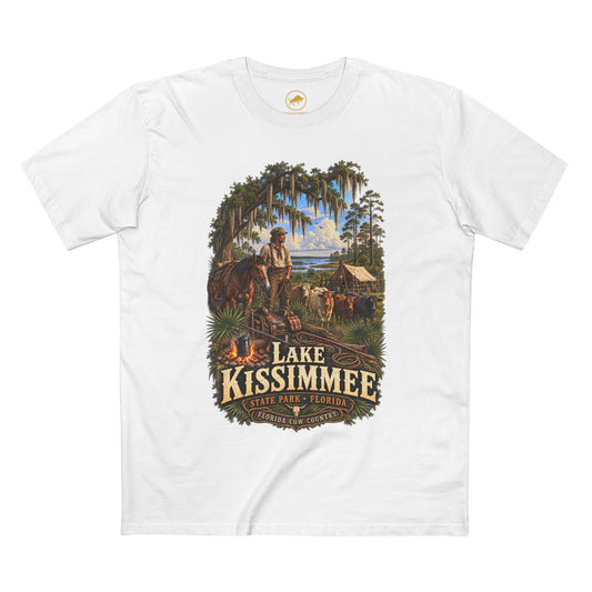 Lake Kissimmee State Park Shirt, Florida Cow Country Tee, 1876 Cow Camp, Florida Cow Hunter, Cracker Cattle Heritage T-Shirt.