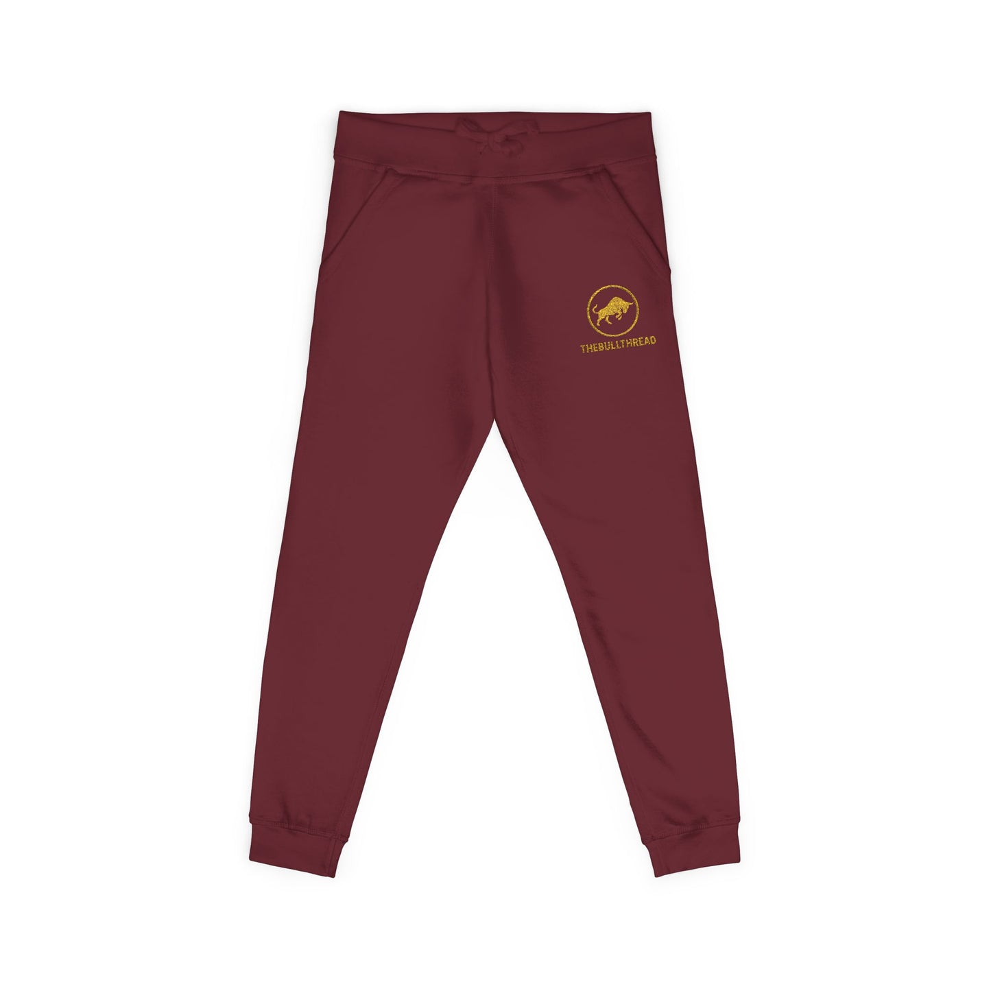 Luxe Fleece Sweatpants - Premium Embroidered Crypto Joggers by TheBullThread