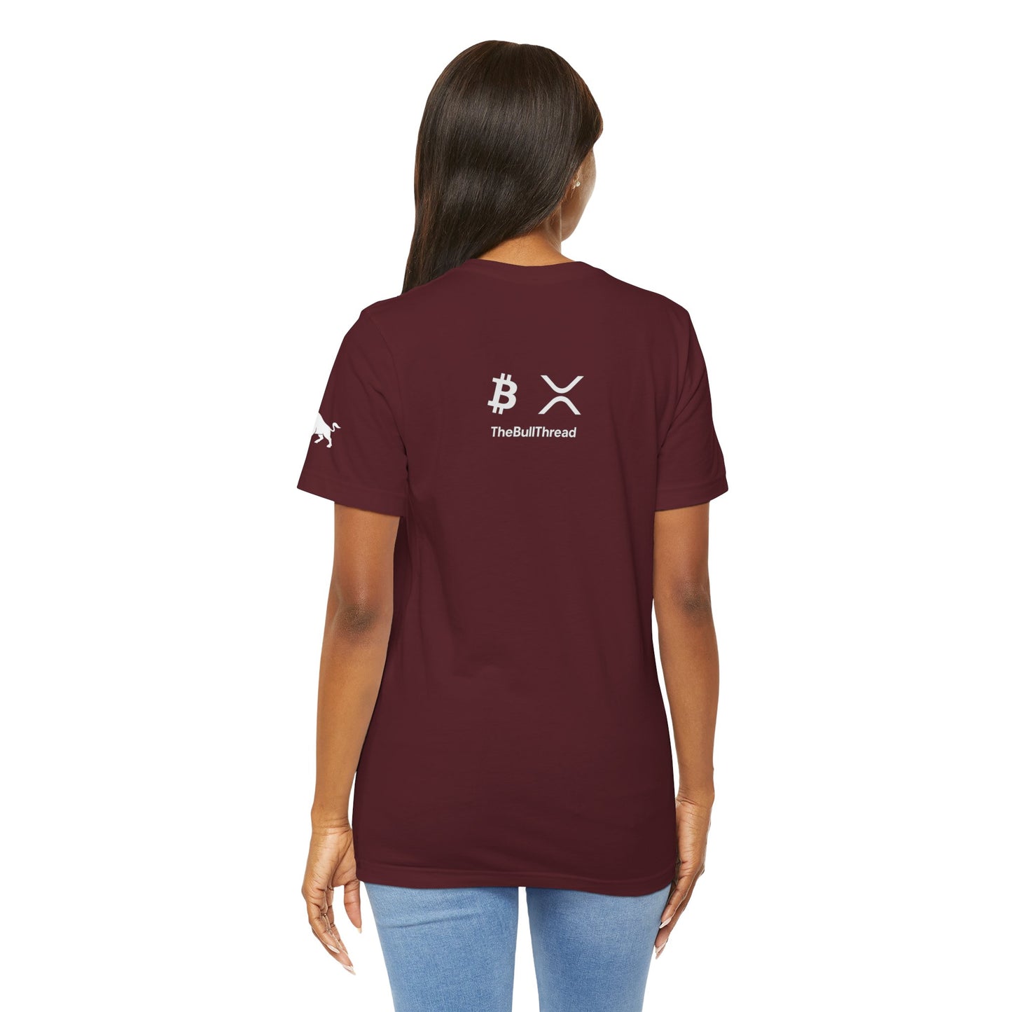 Premium Crypto Tee – HODL Stake Repeat Minimalist Streetwear by TheBullThread