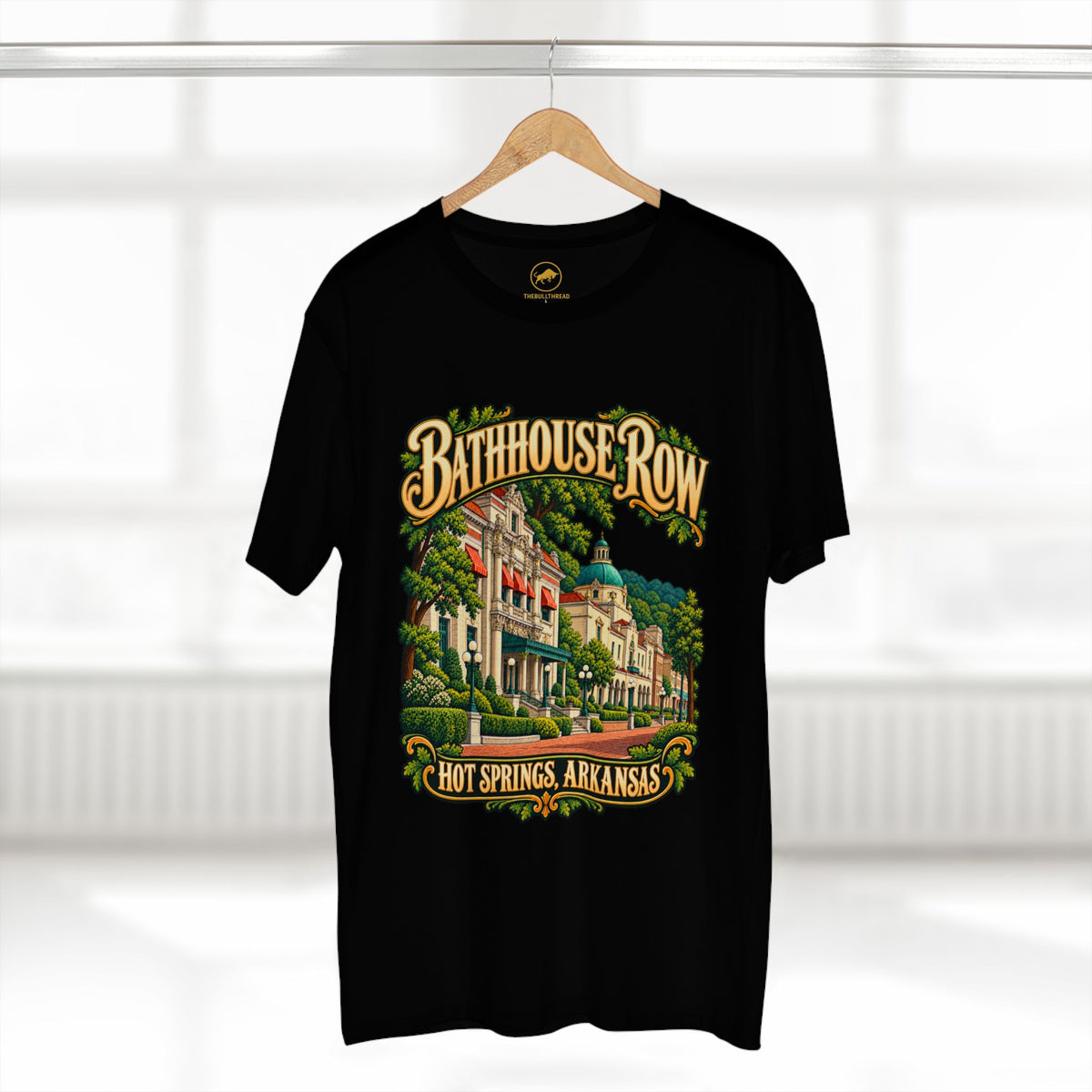 Bathhouse Row Hot Springs Arkansas Shirt, Historic Architecture Travel Tee, Arkansas Vacation Gift.