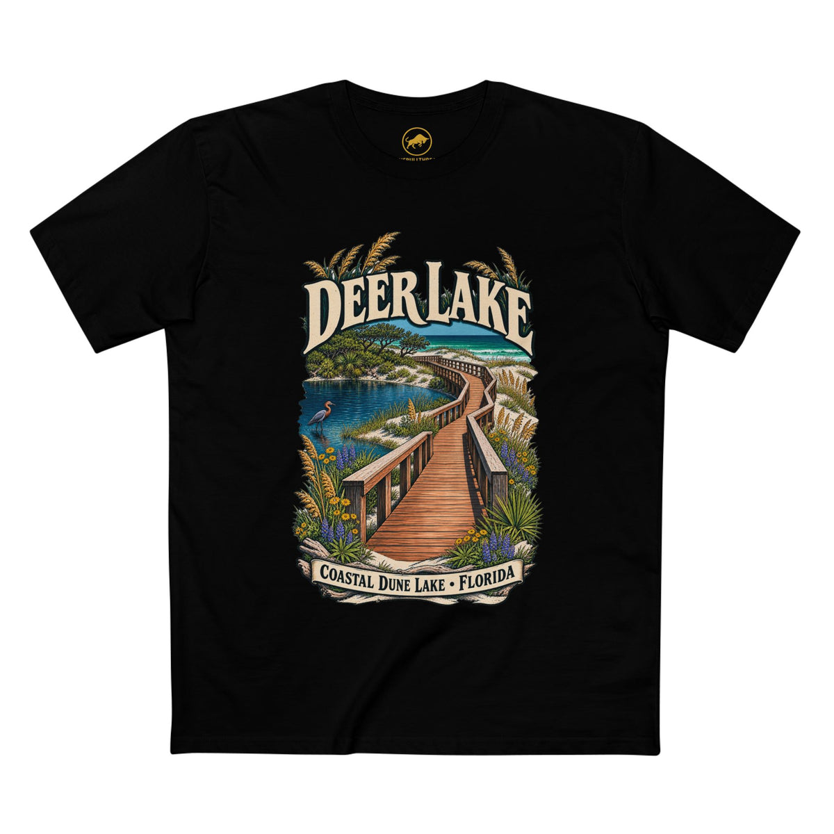 Deer Lake State Park Shirt, Florida 30A Coastal Dune Lake and Boardwalk Tee.