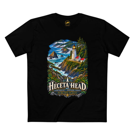 Heceta Head Lighthouse Shirt, Oregon Coast T Shirt, Pacific Northwest Tee, Florence Oregon Gift, Coastal Landmark Shirt.
