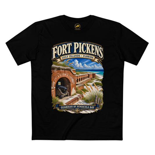 Fort Pickens Florida T-Shirt, Gulf Islands National Seashore Vintage Fort Tee, Pensacola Coastal Heritage Shirt.