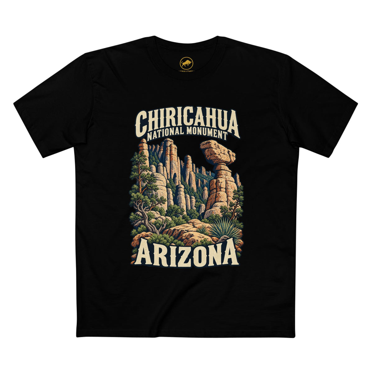 Chiricahua National Monument Shirt — Arizona Hoodoo and Balanced Rock Tee.