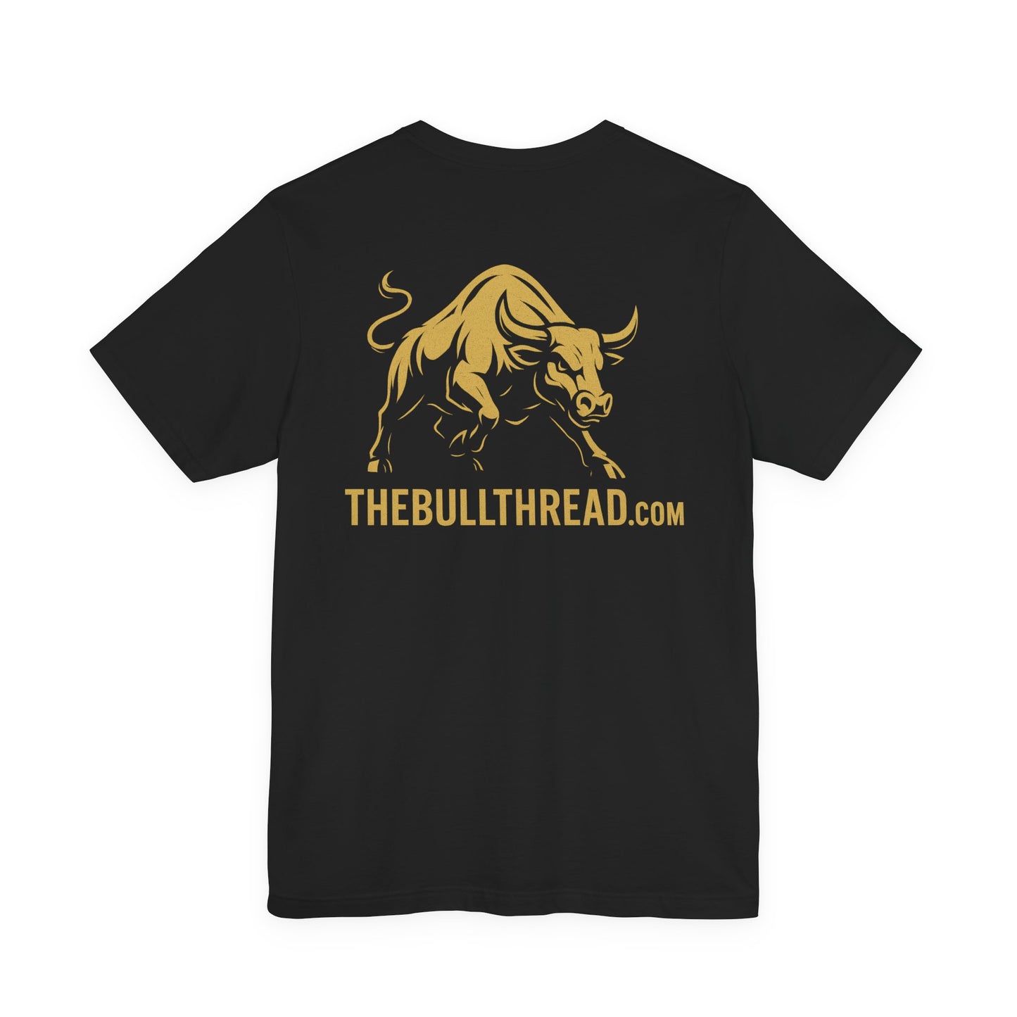 Premium Gold Motivational Streetwear Tee by The BullThread | Job Pays the Bills Business Pays the Lifestyle | Luxury Investor Shirt