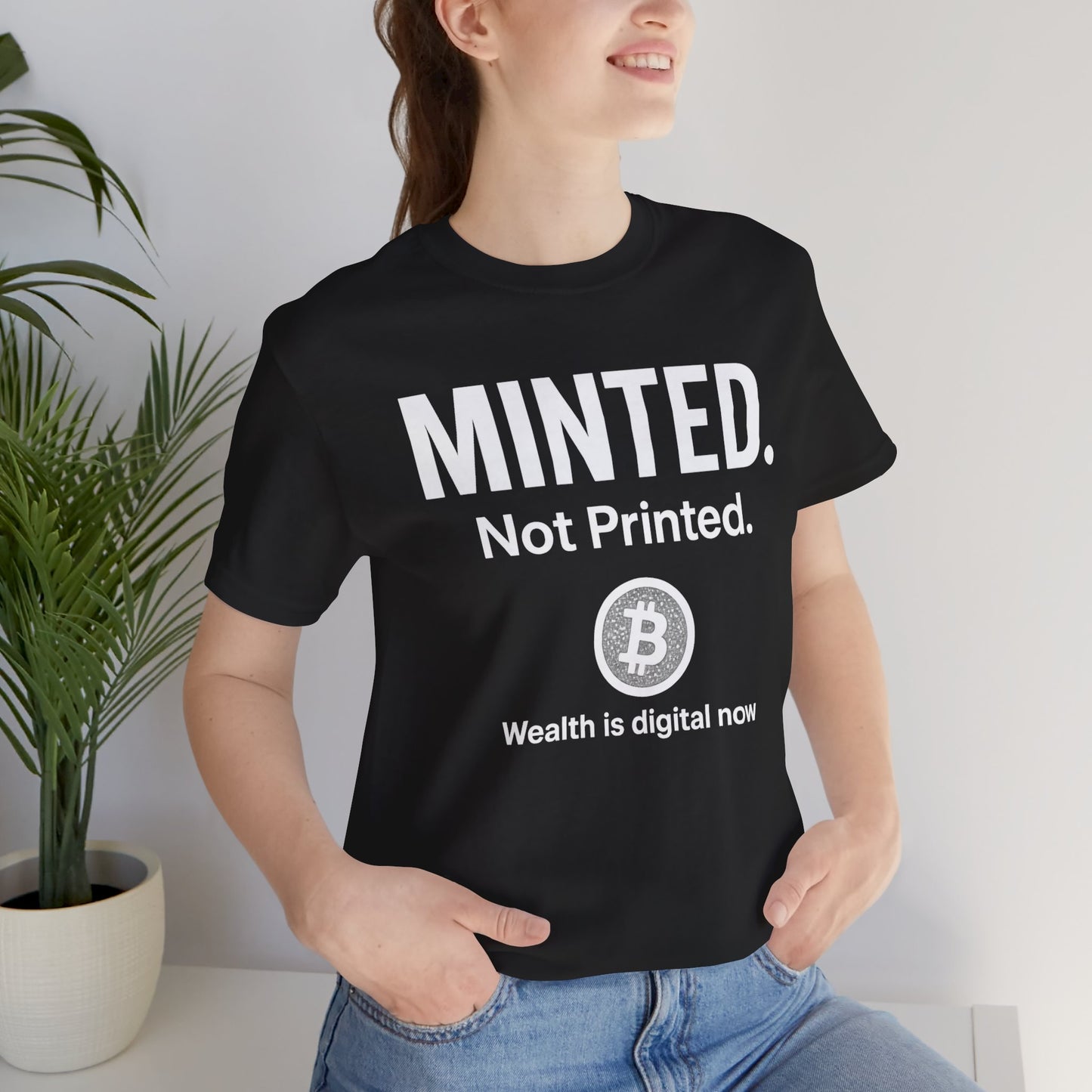 Premium Bitcoin Crypto T-Shirt - Minted Not Printed Clean Streetwear by TheBullThreadi