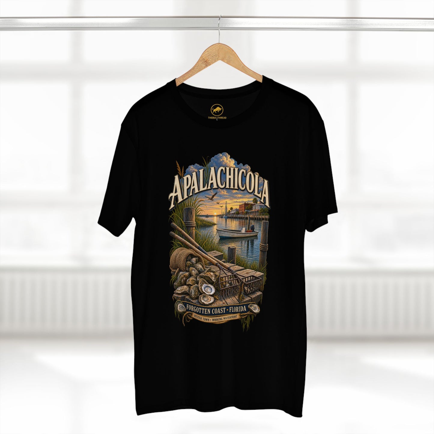 Apalachicola Florida T-Shirt, Forgotten Coast Oyster Town Maritime Heritage Tee.
