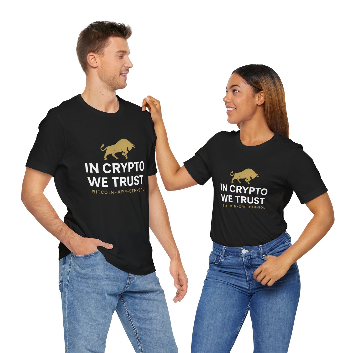 Premium Crypto Investor Shirt – In Crypto We Trust Bull Design by TheBullThread