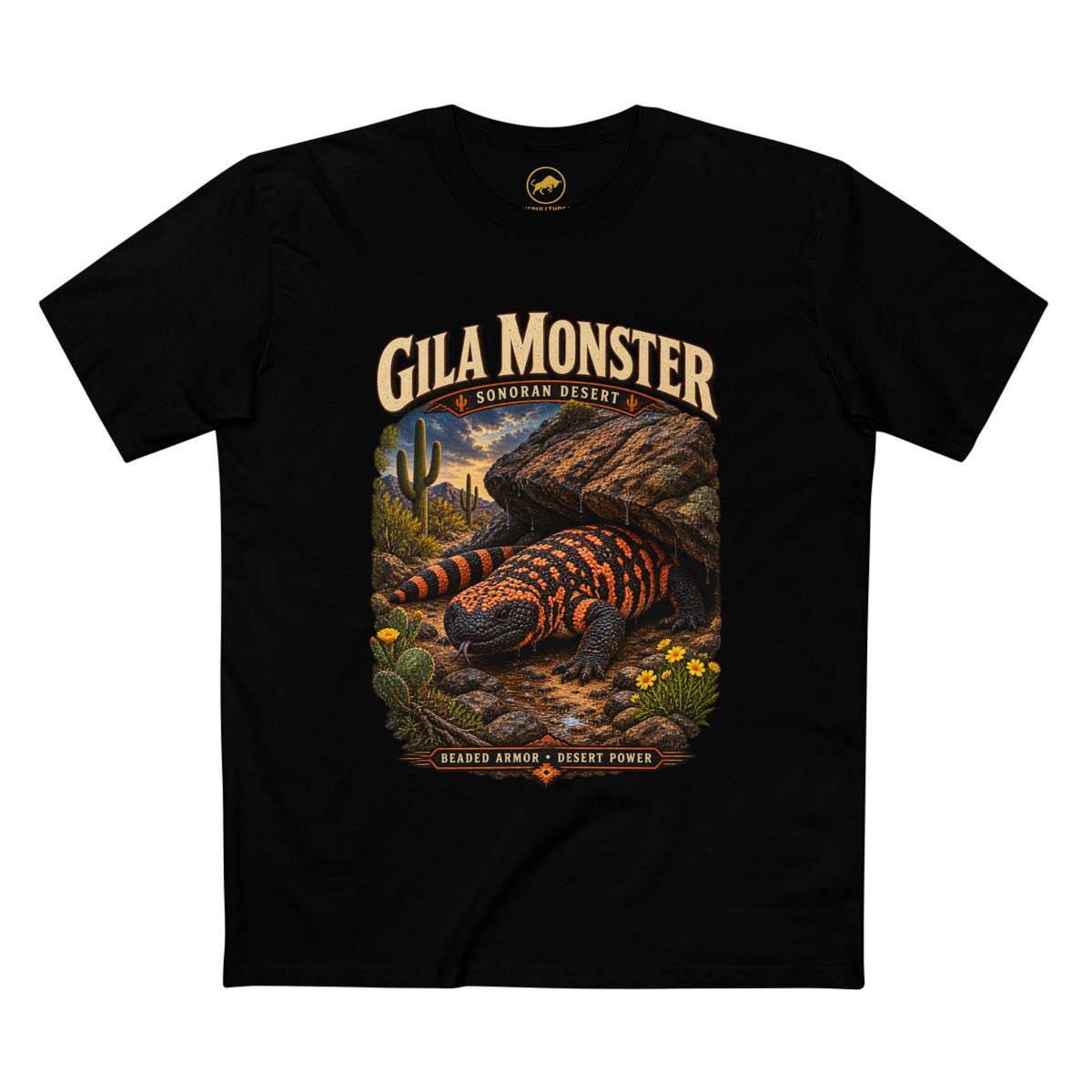 Gila Monster Shirt: Sonoran Desert Arizona Wildlife T-Shirt, Southwest Reptile.