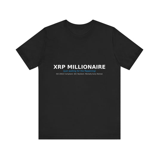 Unisex Crypto Investor Tee - XRP Millionaire Bull Market Design by TheBullThread