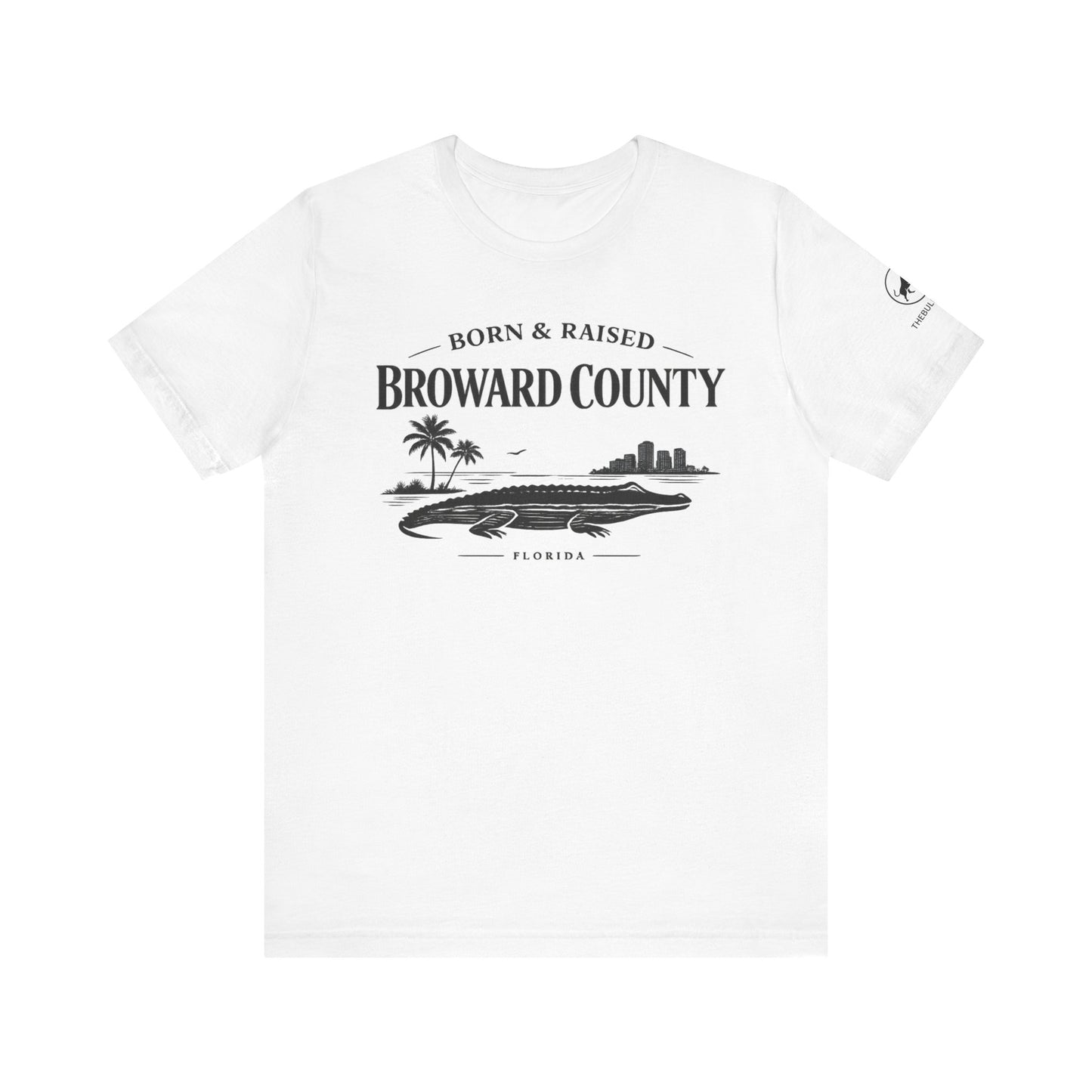 Broward County Born & Raised Shirt, South Florida Coastal Tee, 954 Florida Local Shirt, Fort Lauderdale Beach T-Shirt, Minimalist White Tee.