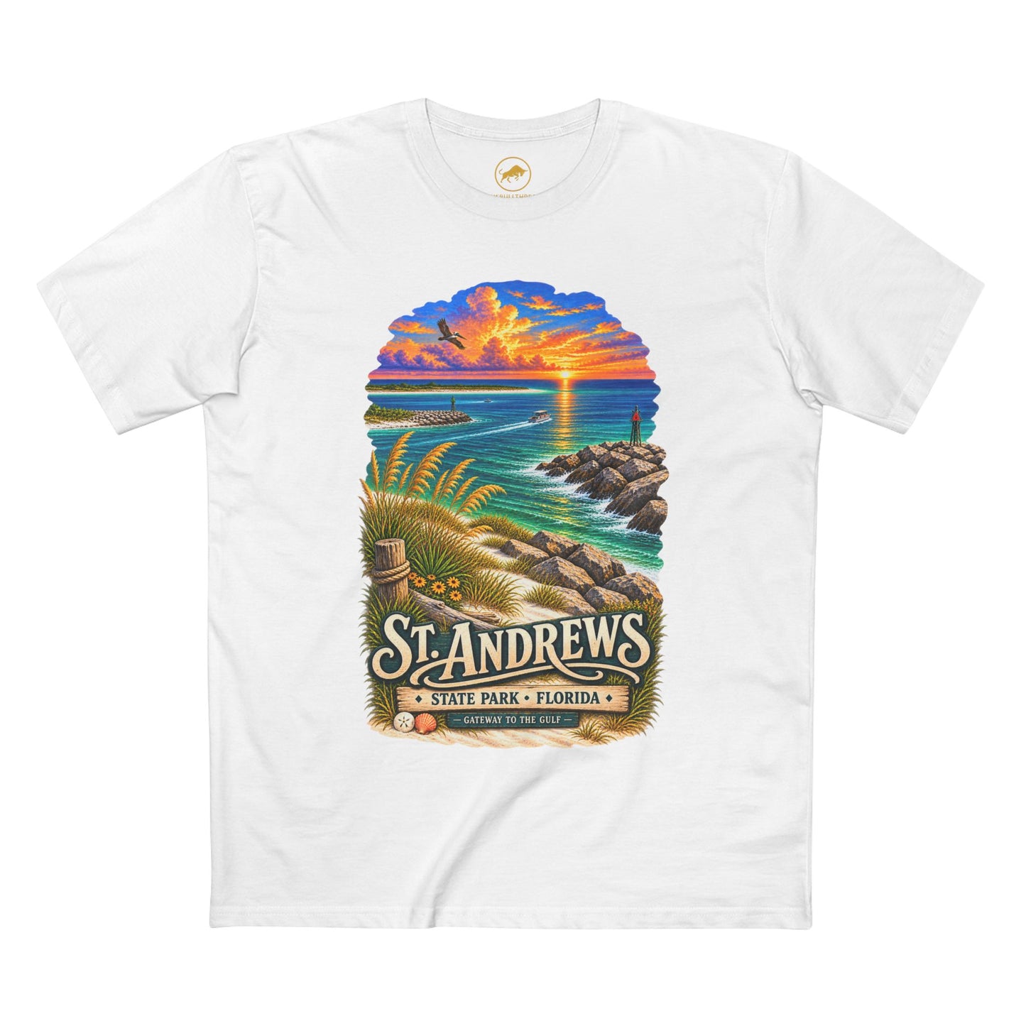 St Andrews State Park Shirt, Panama City Beach Florida Vintage Graphic Tee.