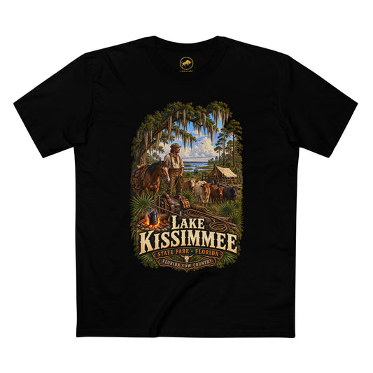 Lake Kissimmee State Park Shirt, Florida Cow Country Tee, 1876 Cow Camp, Florida Cow Hunter, Cracker Cattle Heritage T-Shirt.