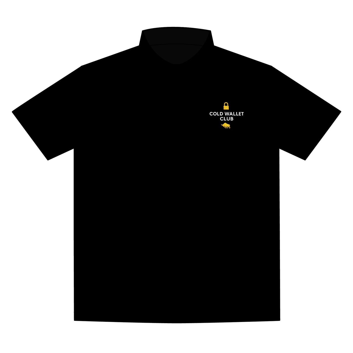 Cold Wallet Club Premium Polo - Embroidered Bitcoin Investor Shirt