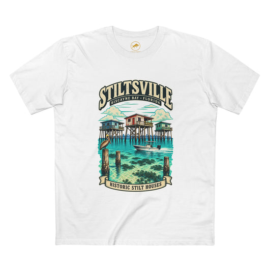 Stiltsville Shirt, Biscayne Bay Florida Historic Stilt Houses and Miami Boating Tee.