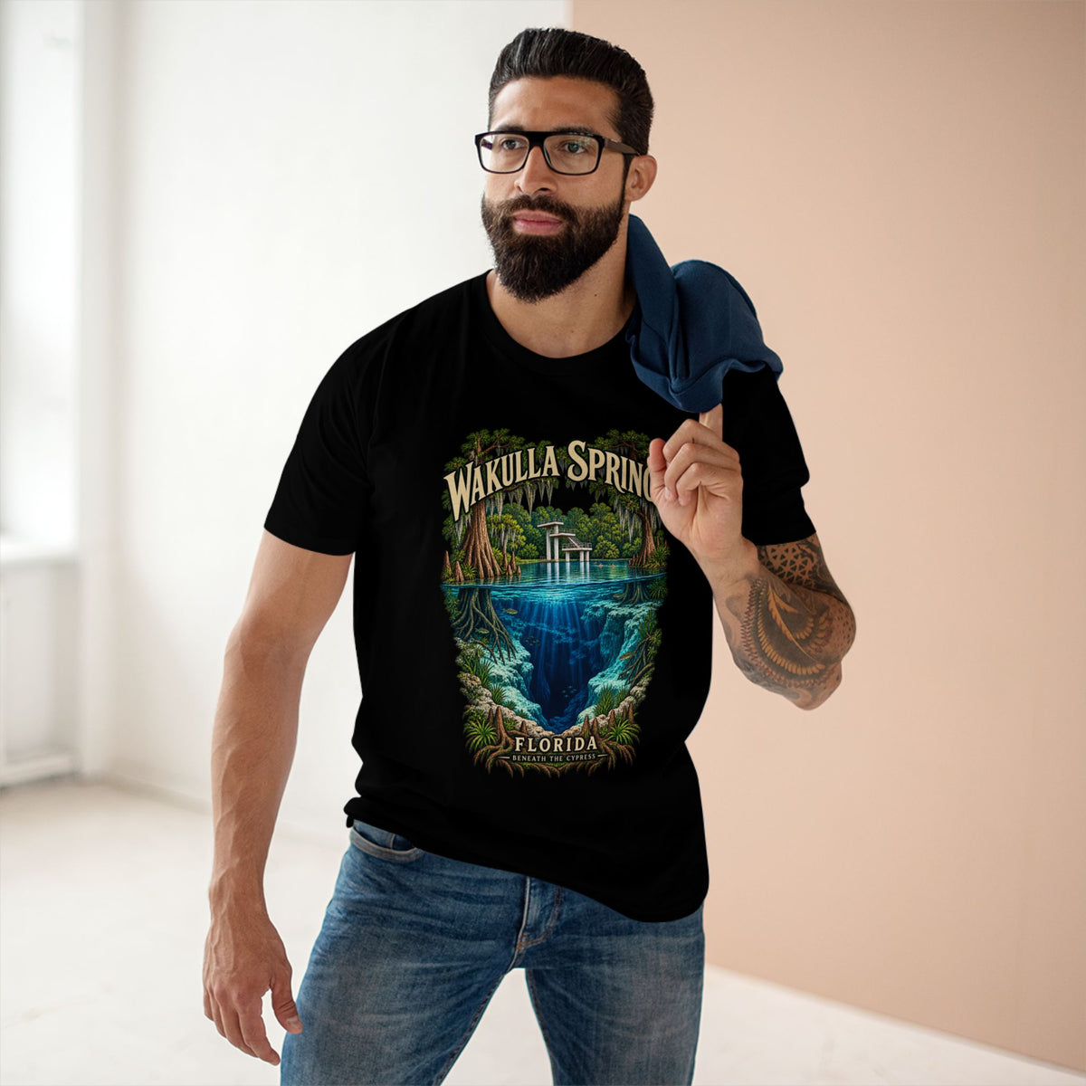 Wakulla Springs Florida T-Shirt, Vintage Cypress & Freshwater Spring Graphic Tee.