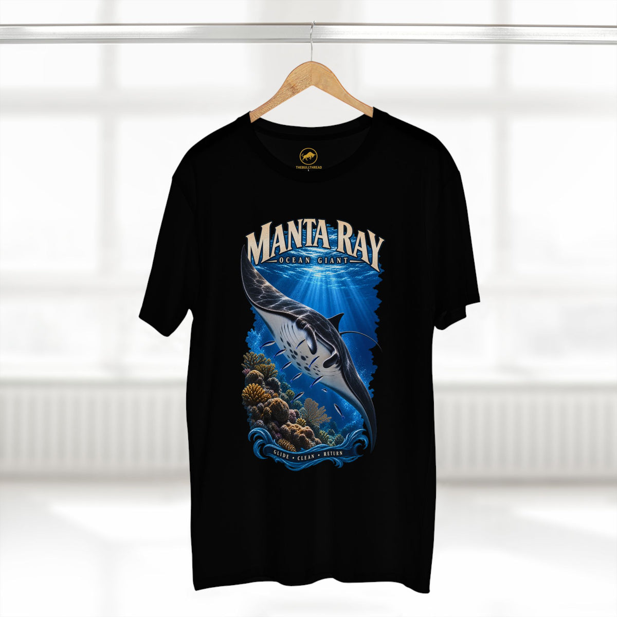 Giant Manta Ray Shirt, Ocean Wildlife Tee, Scuba Diving & Marine Biology Gift.