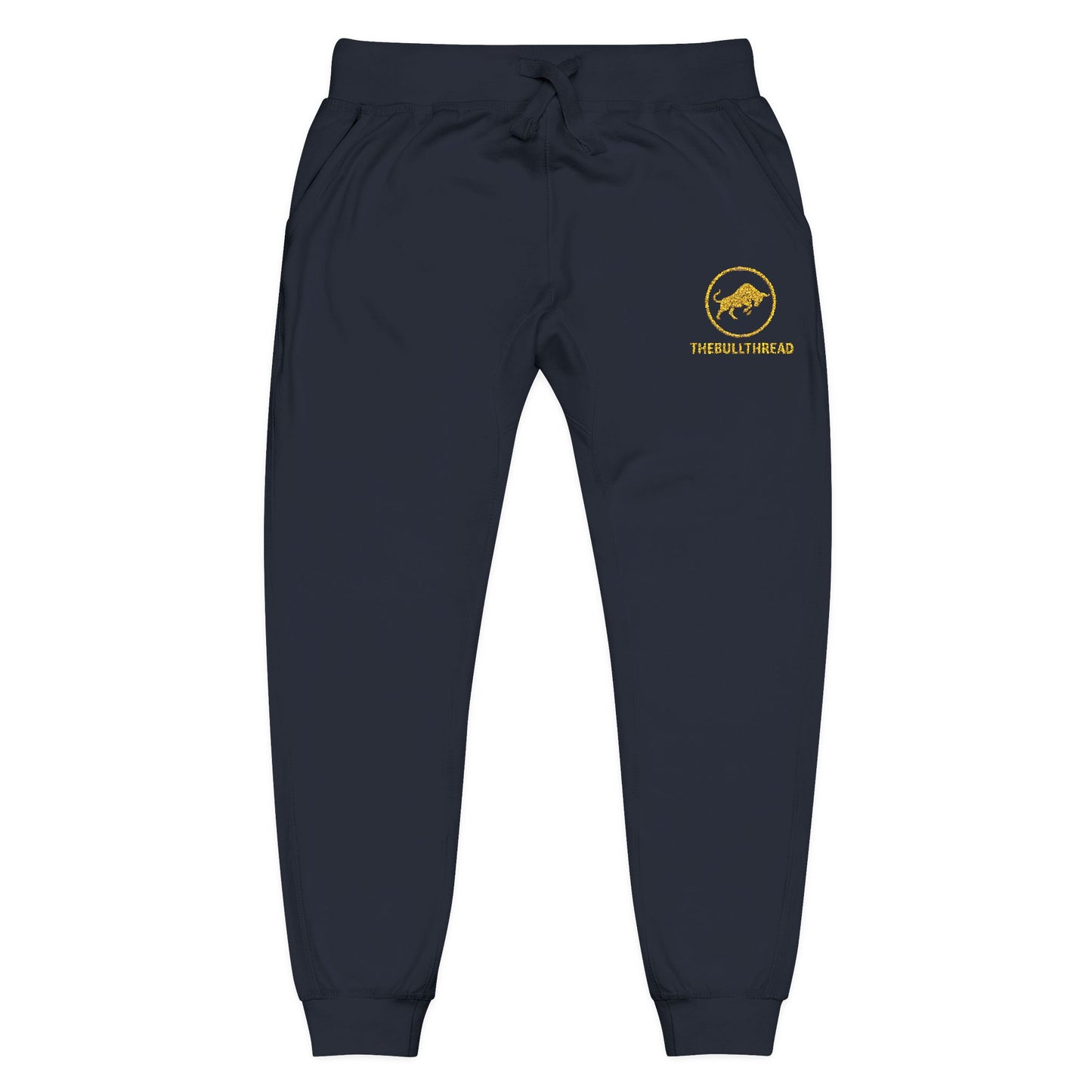 Luxe Fleece Sweatpants - Premium Embroidered Crypto Joggers by TheBullThread