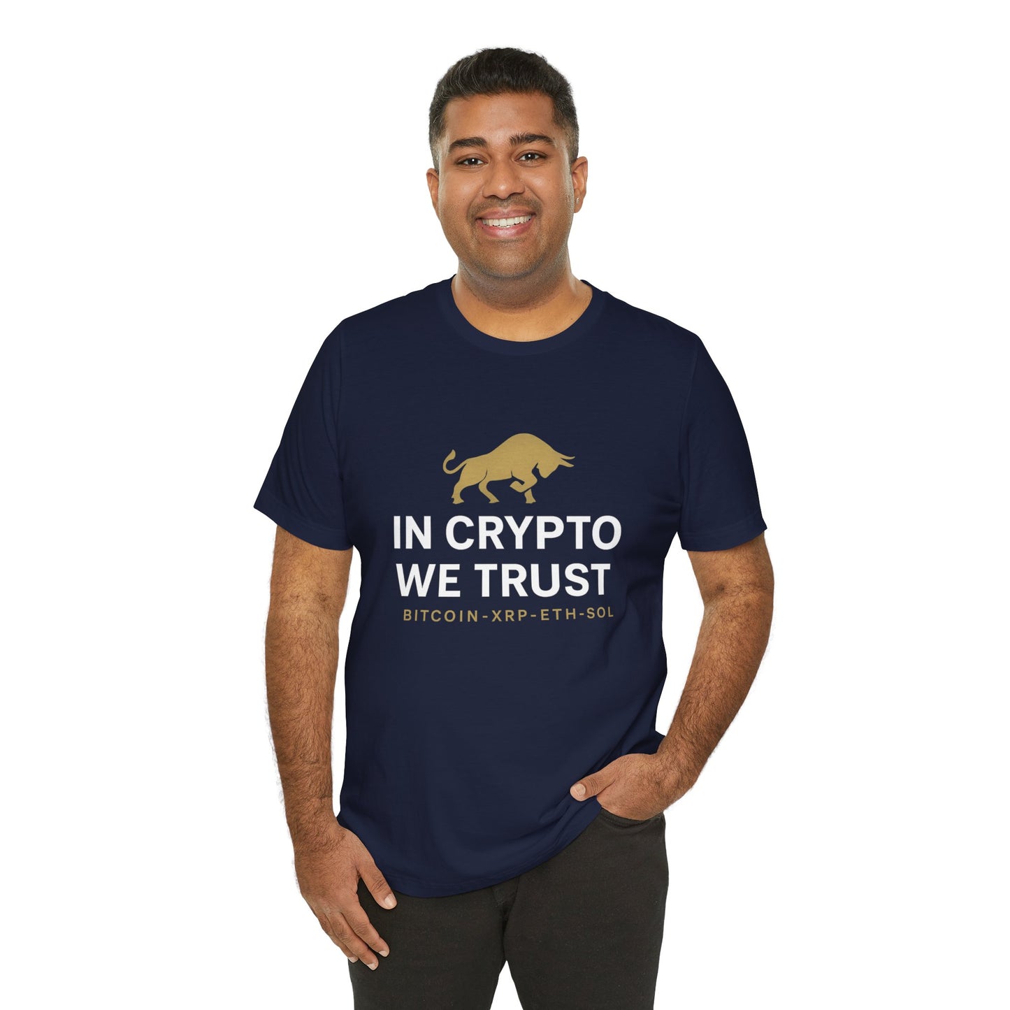 Premium Crypto Investor Shirt – In Crypto We Trust Bull Design by TheBullThread