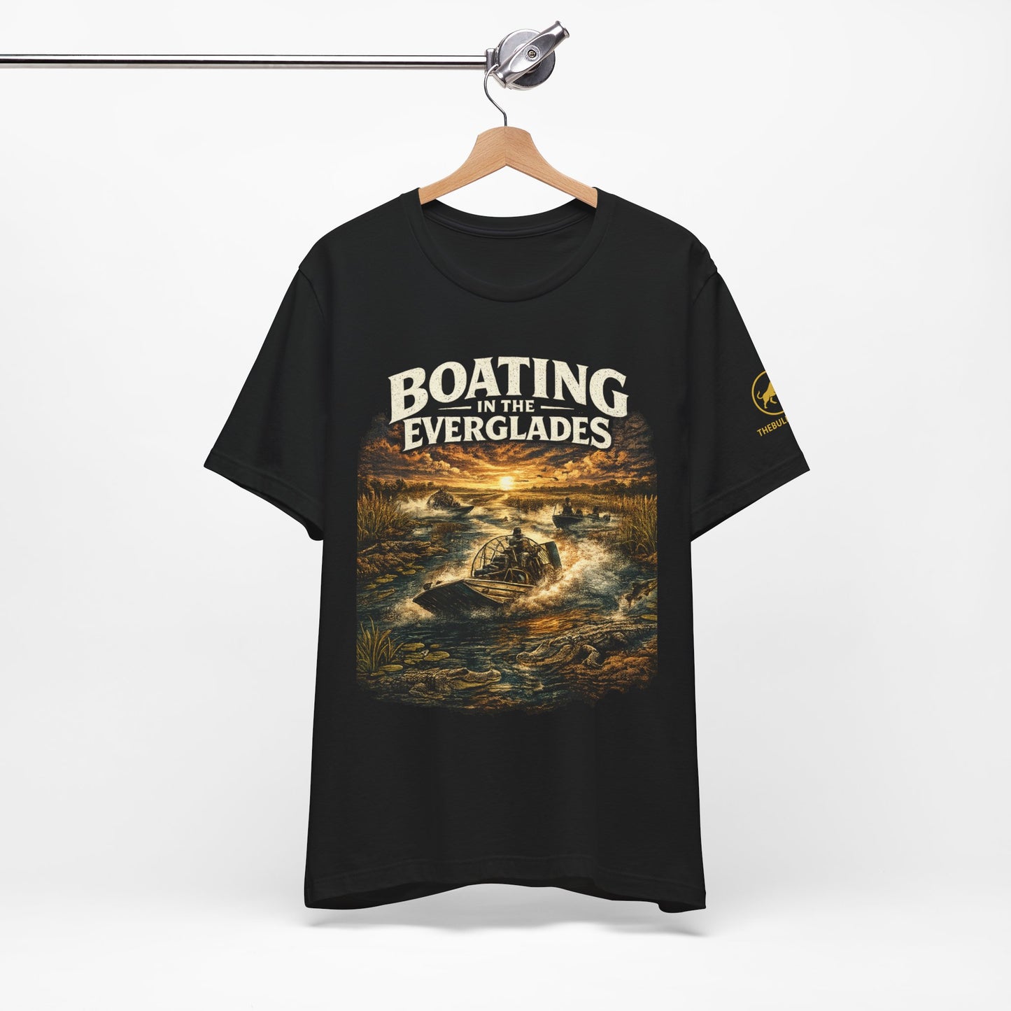 Florida Everglades Shirt Boating in the Everglades Airboat Shirt Alligator Shirt South Florida Tee Wildlife Graphic T-Shirt.