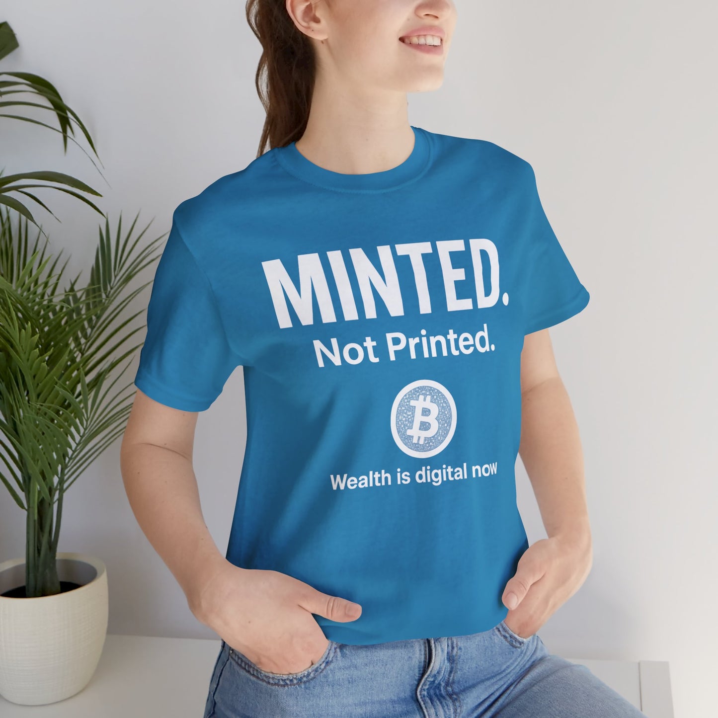 Premium Bitcoin Crypto T-Shirt - Minted Not Printed Clean Streetwear by TheBullThreadi