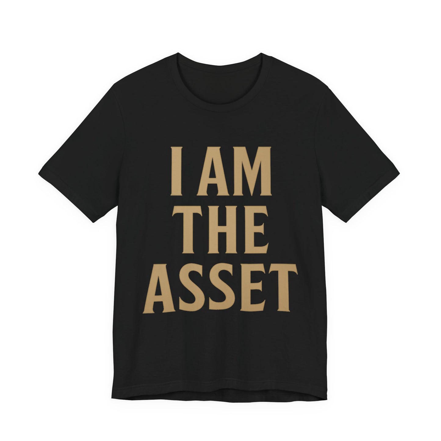 I Am The Asset T-Shirt | Motivational Wealth Mindset Shirt | Premium Black Manifestation Tee by TheBullThread