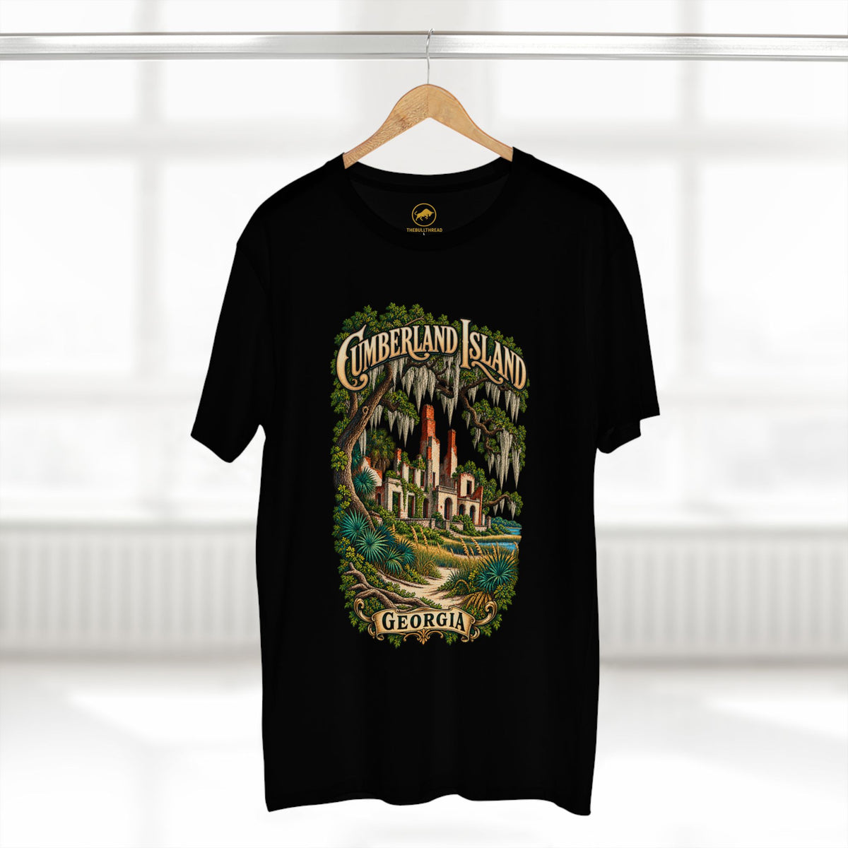 Cumberland Island Georgia Shirt - Dungeness Ruins and Live Oak Coastal Tee