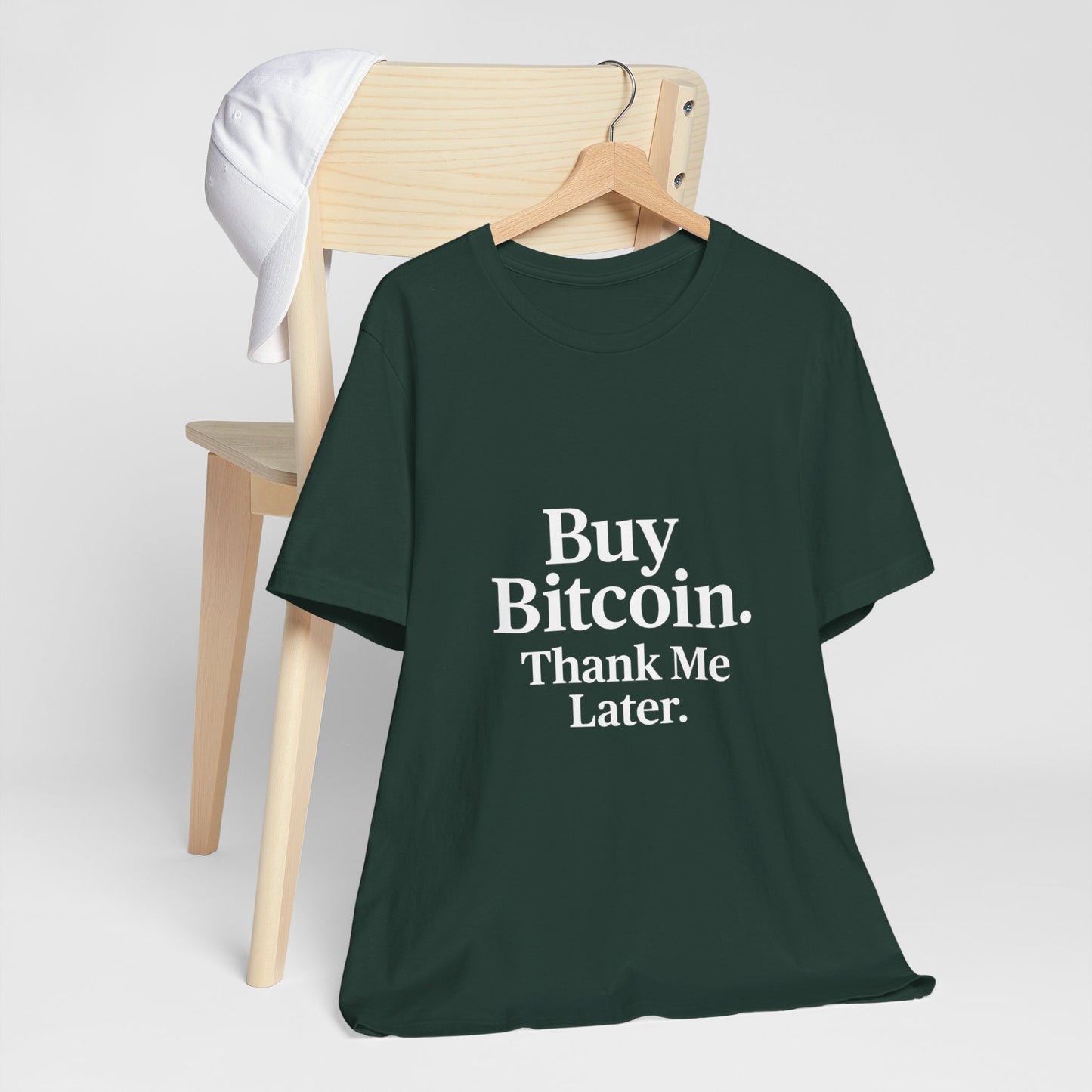 Premium Crypto T-Shirt - Buy Bitcoin Thank Me Later Design by TheBullThread