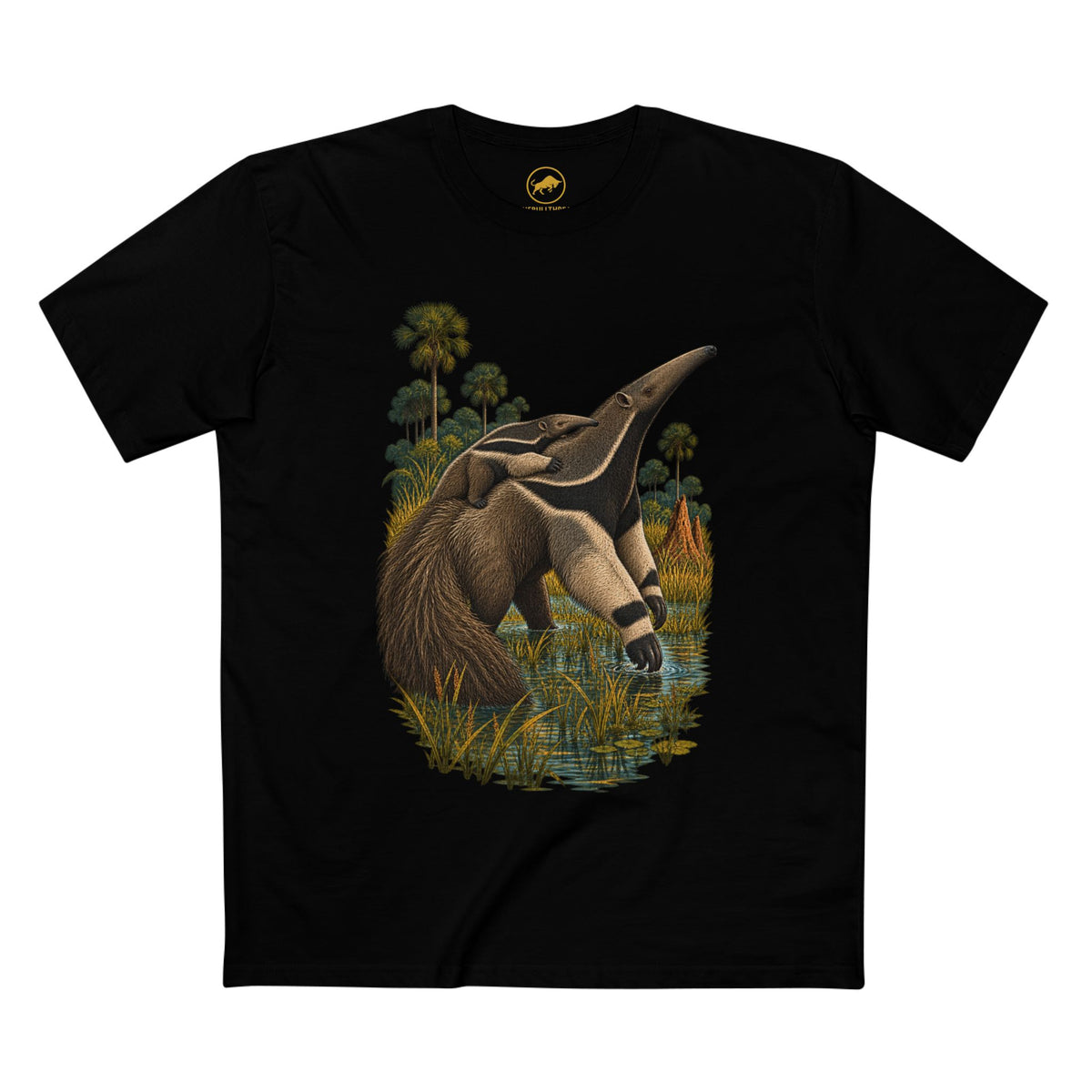 Giant Anteater Mother and Pup Shirt, Pantanal Wildlife Tee, Animal Lover Gift.