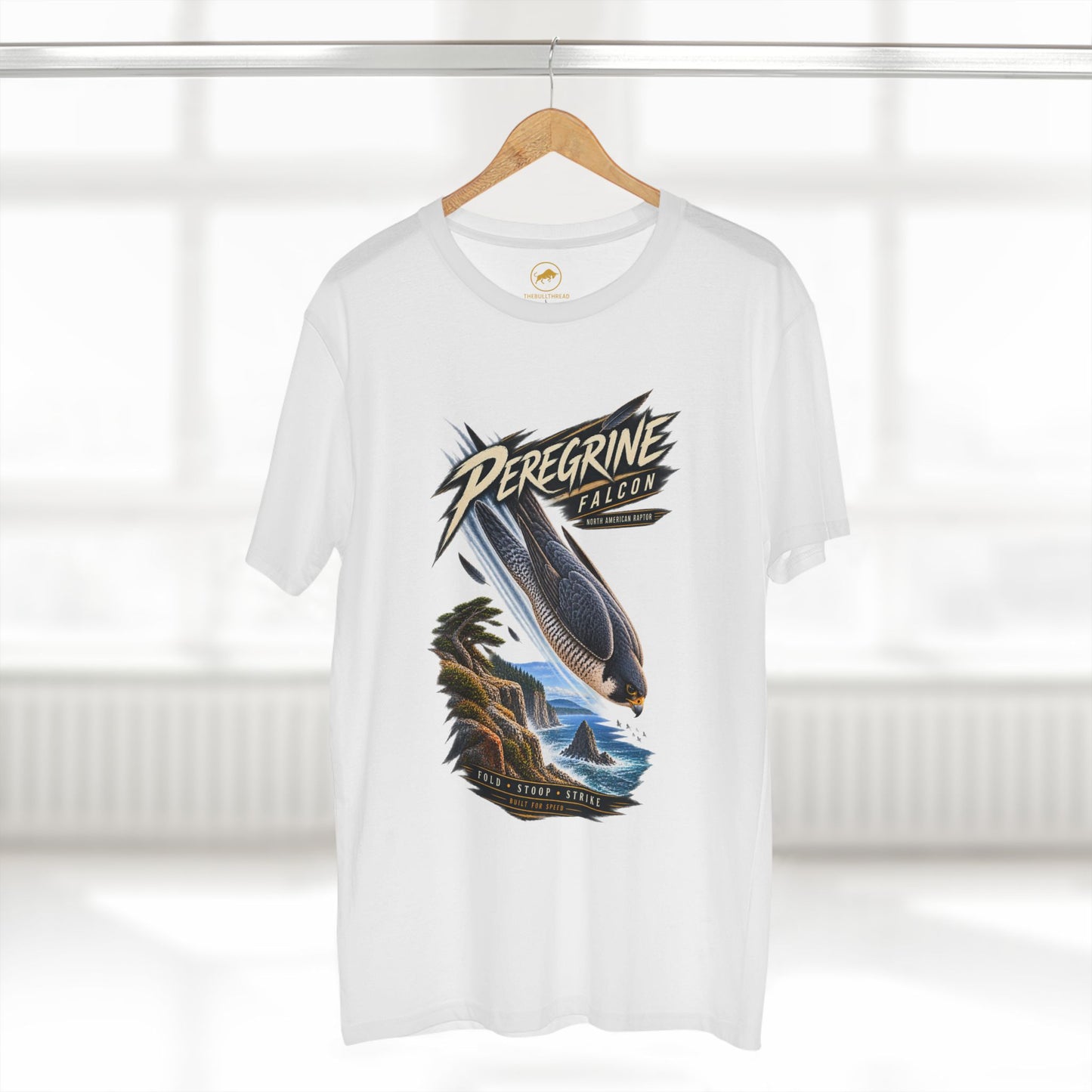 Peregrine Falcon Shirt, Bird of Prey Graphic Tee, Birding Raptor Wildlife T-Shirt
