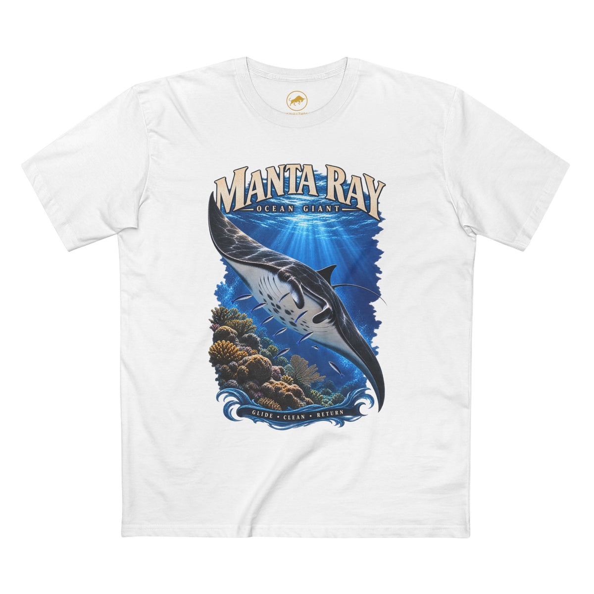 Giant Manta Ray Shirt, Ocean Wildlife Tee, Scuba Diving & Marine Biology Gift.