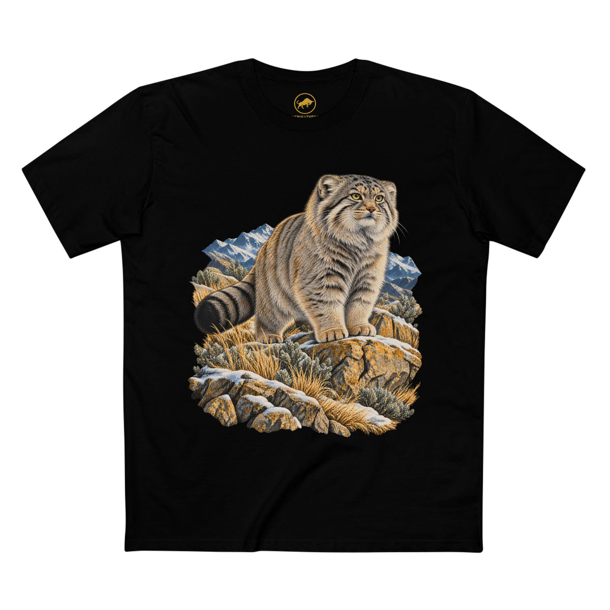 Pallas's Cat Shirt, Manul Central Asian Wildlife Tee, Wild Cat Lover Gift.