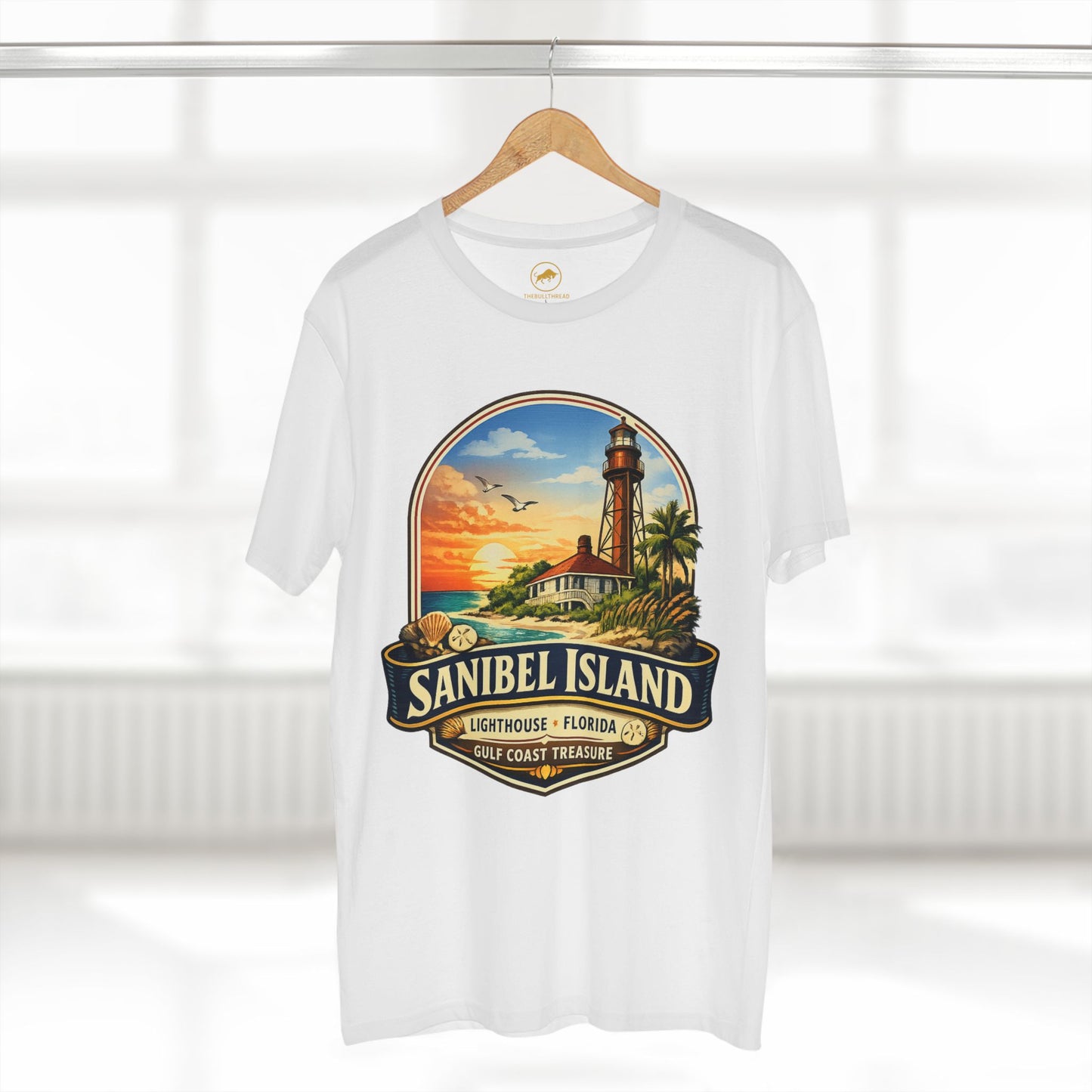 Sanibel Island Lighthouse Florida Shirt, Premium AS Colour 5001 Gulf Coast Treasure Tee, Florida Vacation Souvenir Gift.