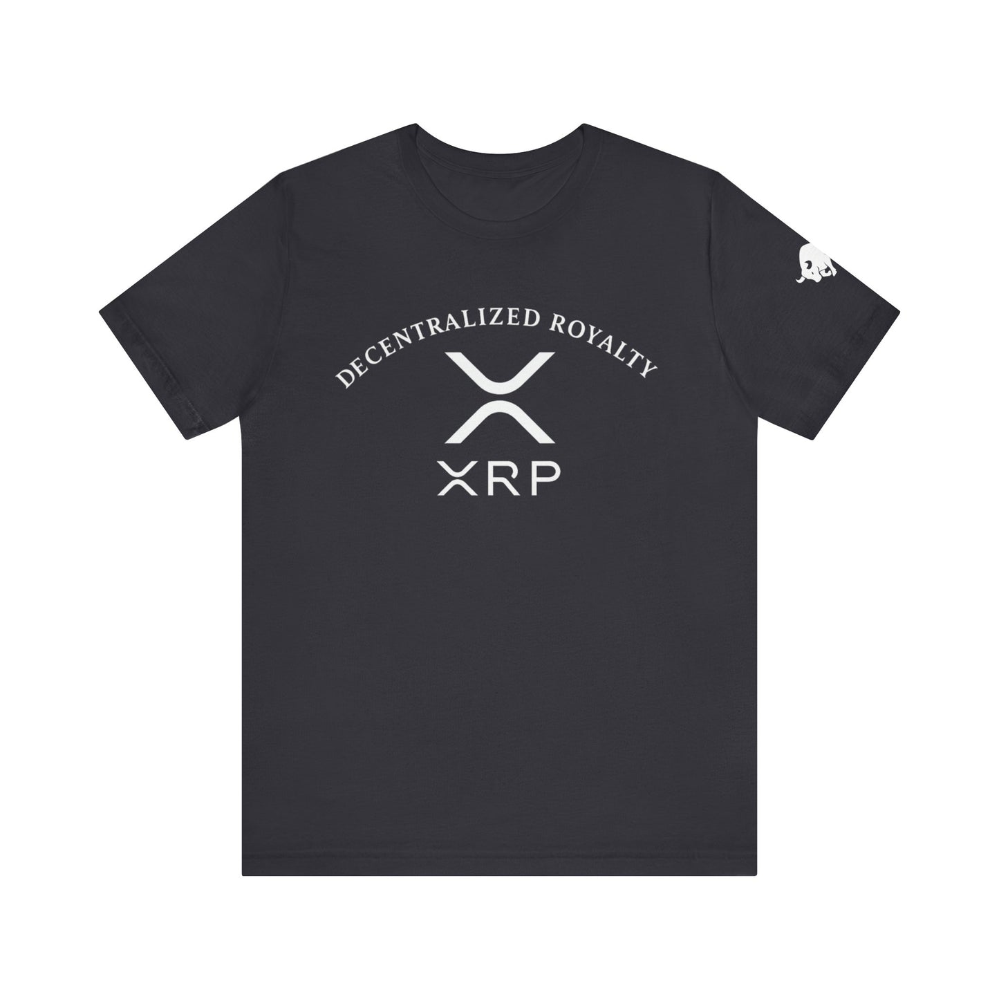 Premium XRP Investor Shirt - Decentralized Royalty Bull Sleeve Design by TheBullThread