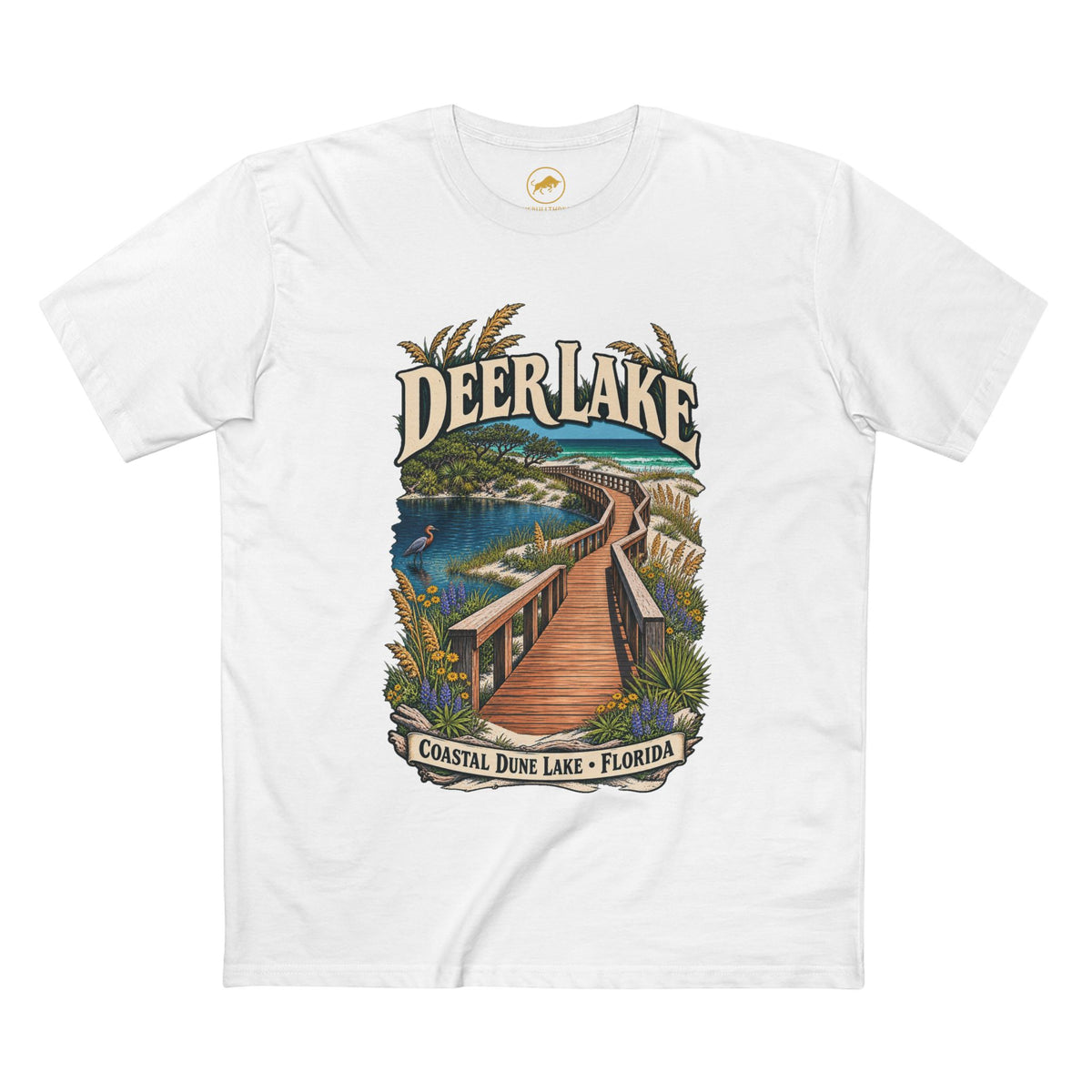 Deer Lake State Park Shirt, Florida 30A Coastal Dune Lake and Boardwalk Tee.