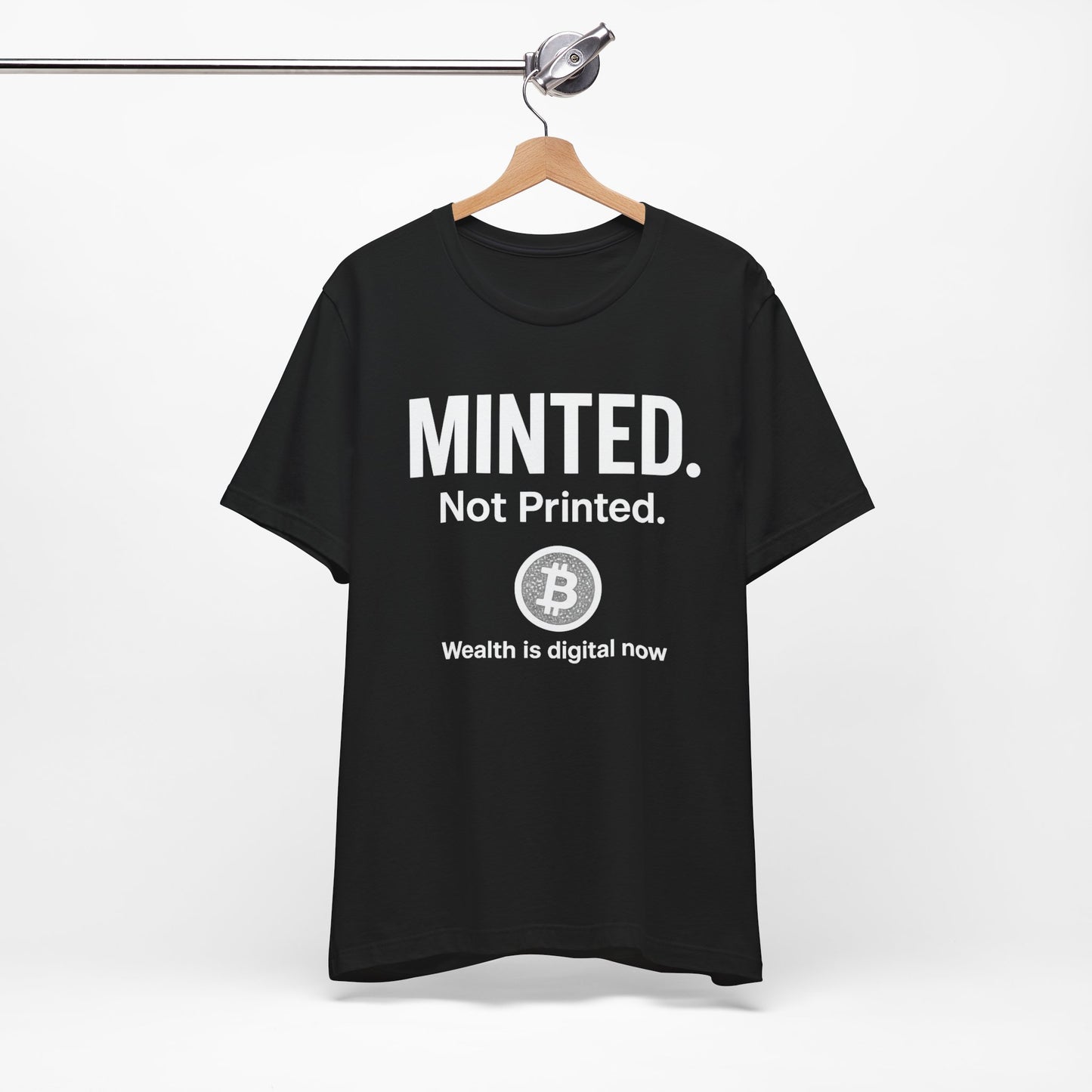 Premium Bitcoin Crypto T-Shirt - Minted Not Printed Clean Streetwear by TheBullThreadi