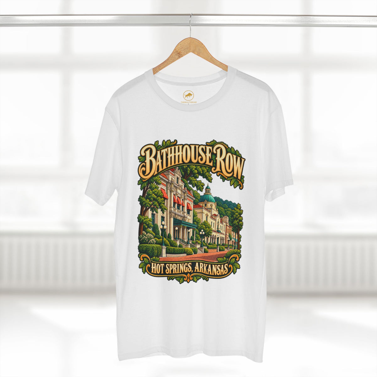 Bathhouse Row Hot Springs Arkansas Shirt, Historic Architecture Travel Tee, Arkansas Vacation Gift.