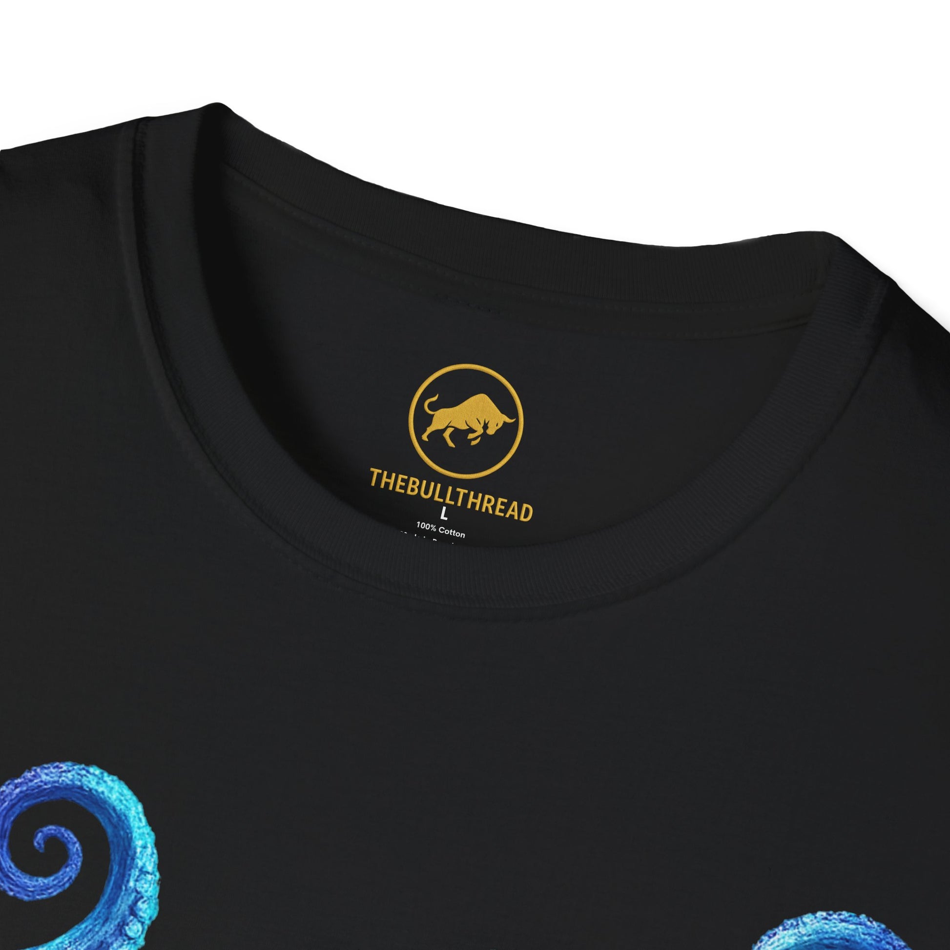 Premium Octopus Shirt, Bioluminescent Deep Sea Ocean Tee, Glowing Blue Kraken Graphic T Shirt, Coastal Nature Lover Gift, Florida Ocean Art.
