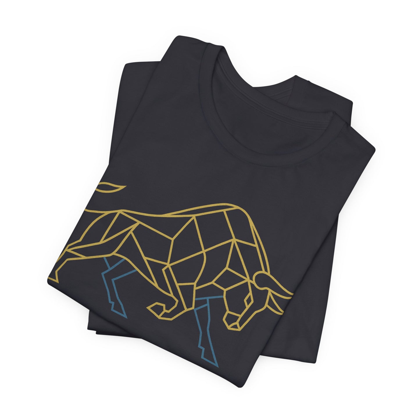 Premium Minimalist Crypto T-Shirt - Geometric Bull Graphic Inspired by Bitcoin & XRP by TheBullThread