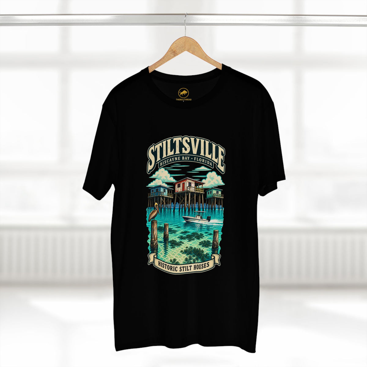 Stiltsville Shirt, Biscayne Bay Florida Historic Stilt Houses and Miami Boating Tee.