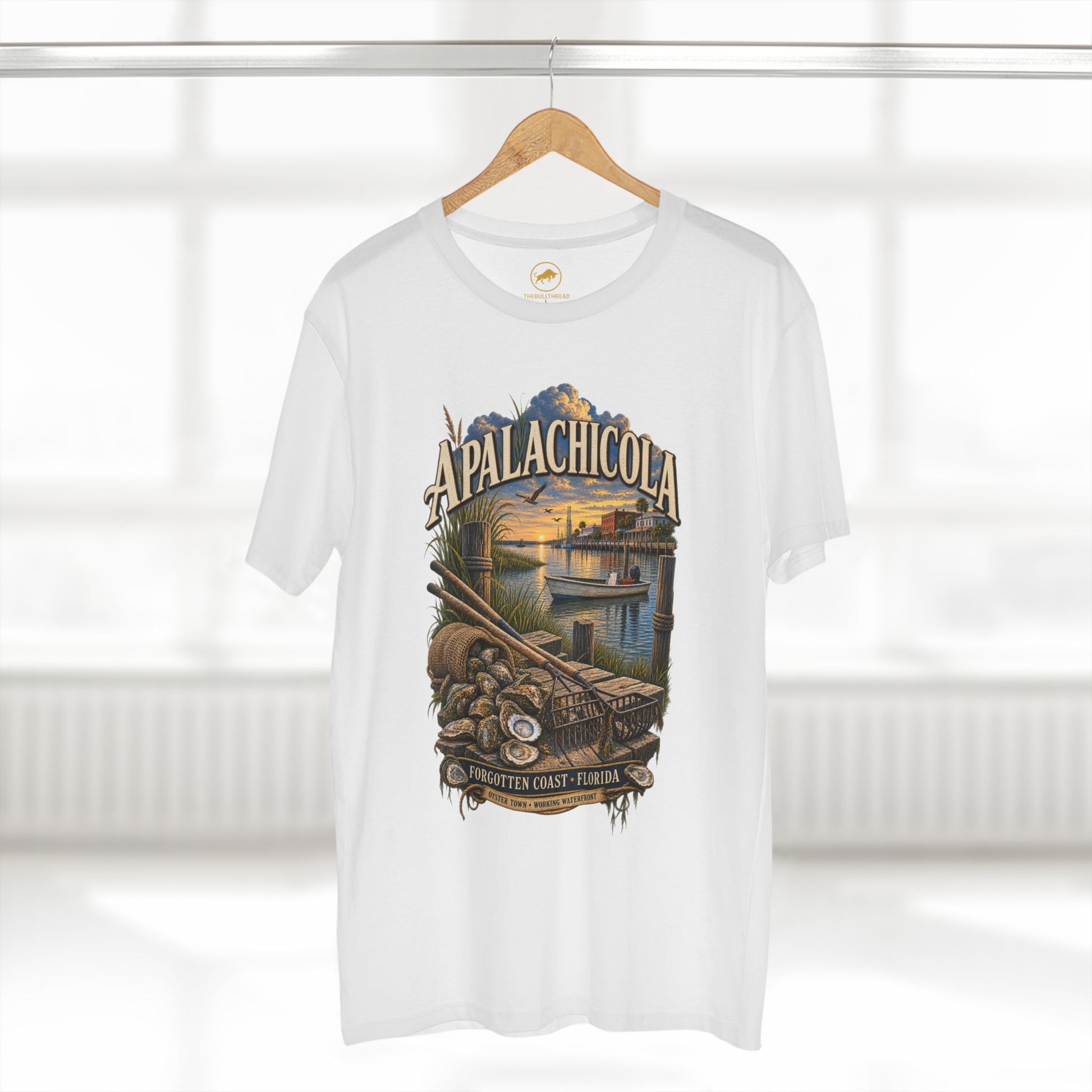Apalachicola Florida T-Shirt, Forgotten Coast Oyster Town Maritime Heritage Tee.