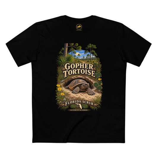 Gopher Tortoise Shirt, Florida Scrub Wildlife Graphic Tee, Natural History T-Shirt