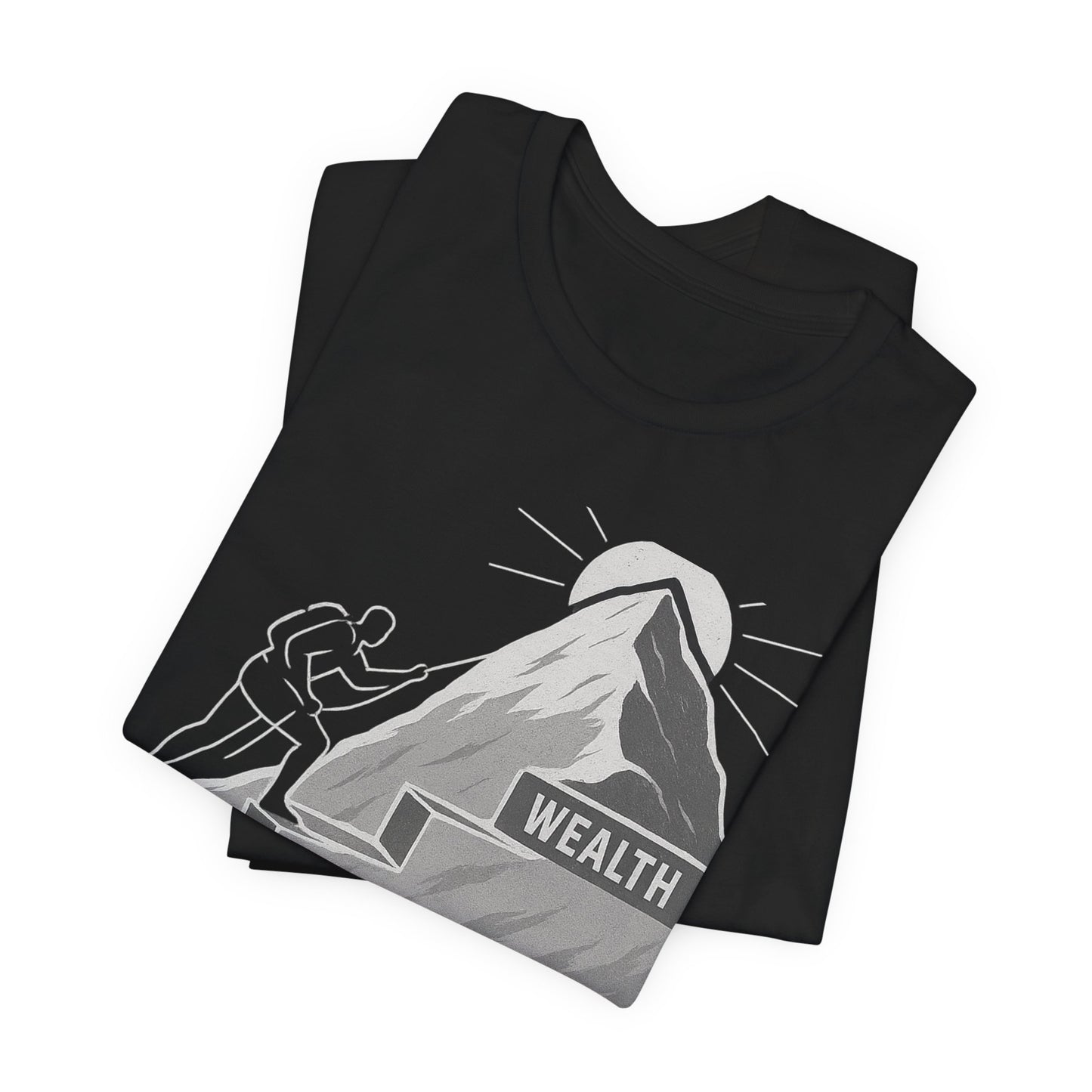 Premium Motivational T-Shirt – I Am My Own Competition Climbing Design by TheBullThread