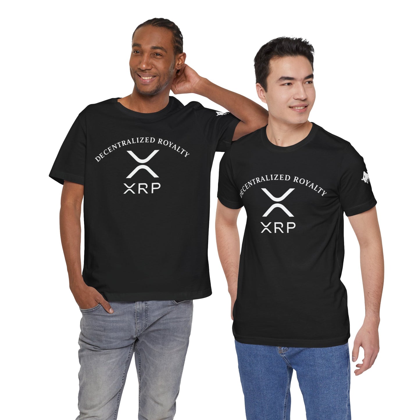 Premium XRP Investor Shirt - Decentralized Royalty Bull Sleeve Design by TheBullThread