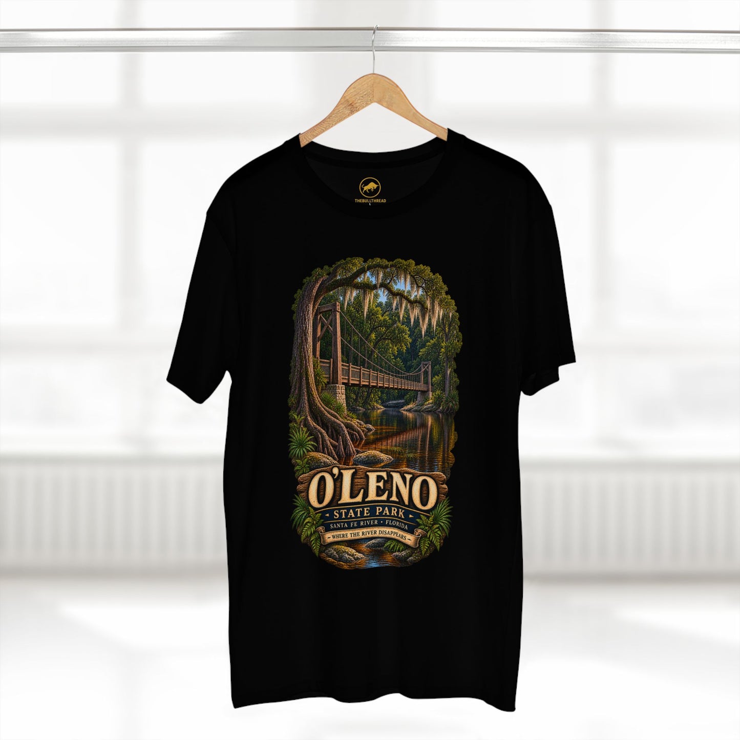 O Leno State Park Shirt Santa Fe River Florida Tee Historic Suspension Bridge.