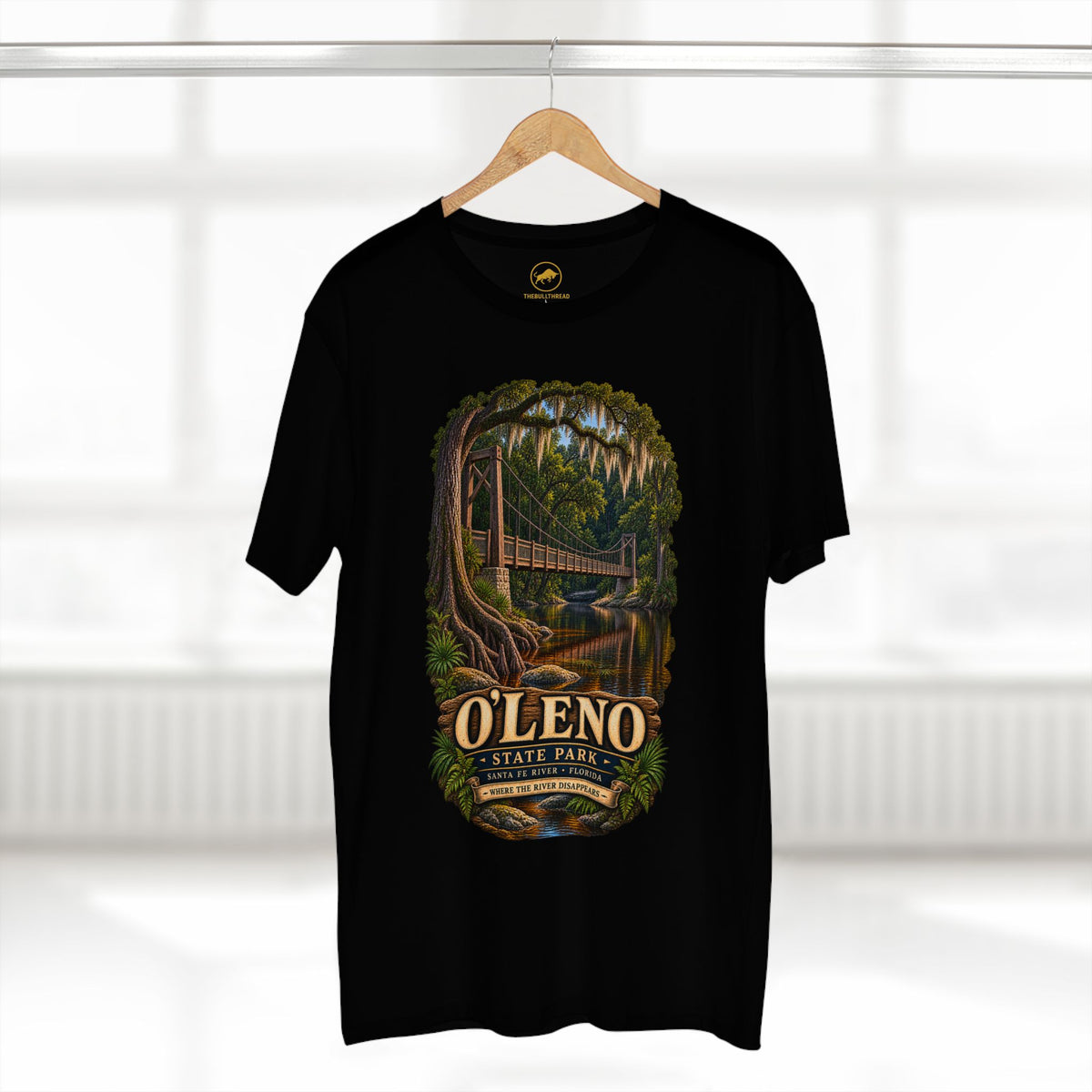 O Leno State Park Shirt Santa Fe River Florida Tee Historic Suspension Bridge.