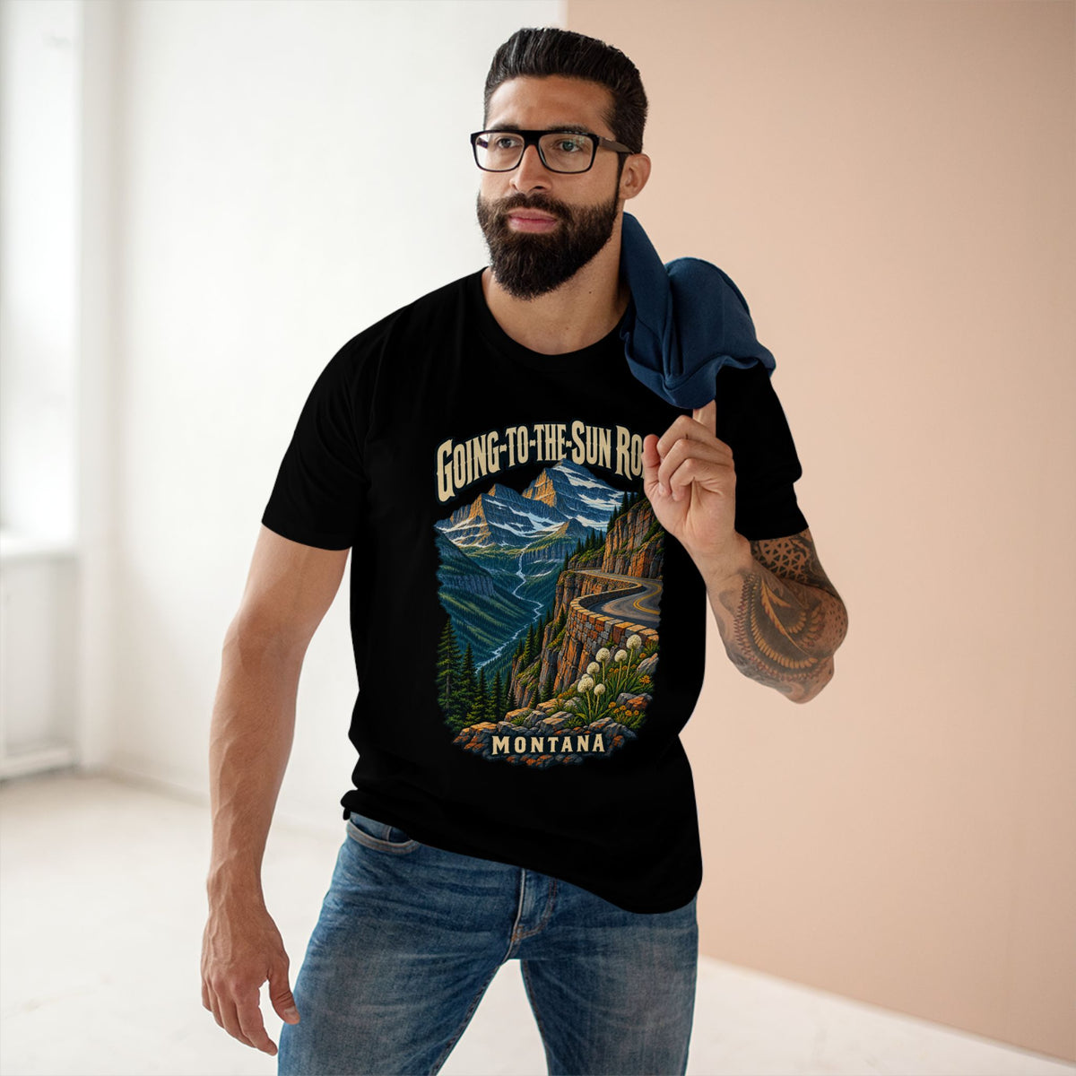 Going-to-the-Sun Road Montana Shirt — Glacier Mountain Scenic Drive Tee.