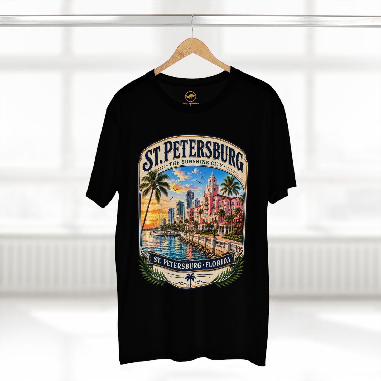 St. Petersburg Florida Shirt, Sunshine City Waterfront Tee, Vintage Florida Travel Graphic Shirt, Gulf Coast Souvenir, St Pete Vacation Gift.