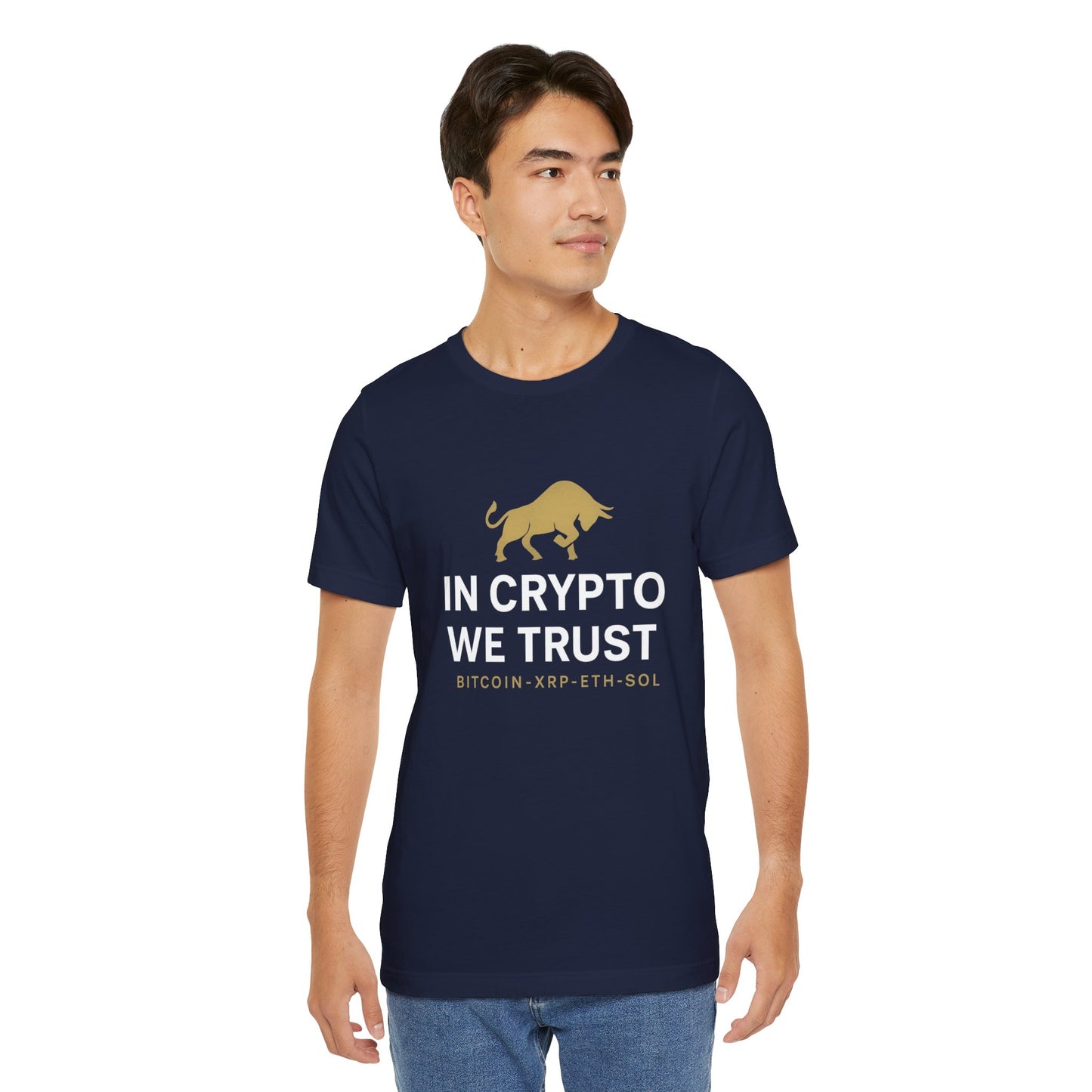 Premium Crypto Investor Shirt – In Crypto We Trust Bull Design by TheBullThread